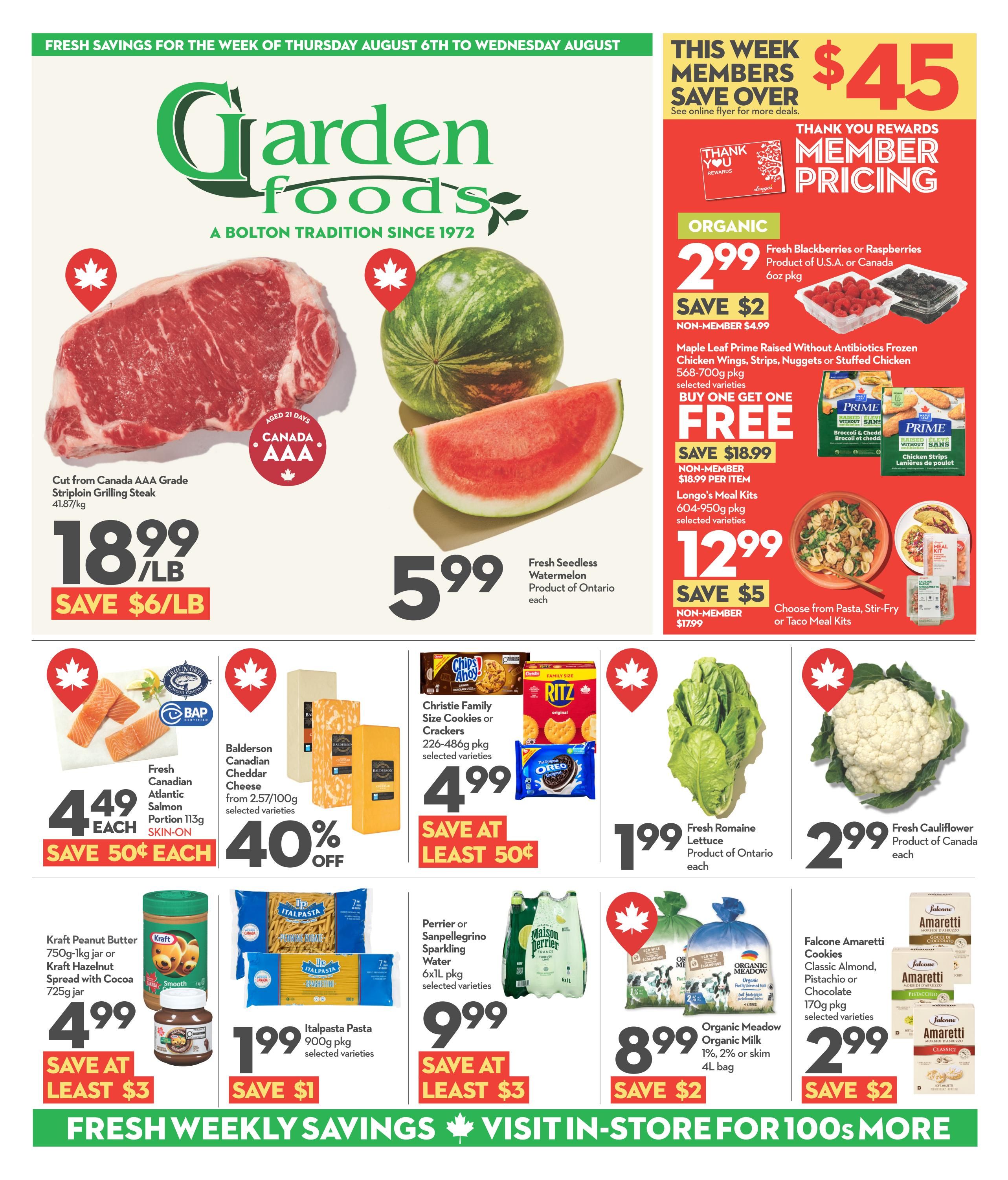Garden Foods Flyer August 6 to 12