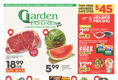 Garden Foods Flyer August 6 to 12