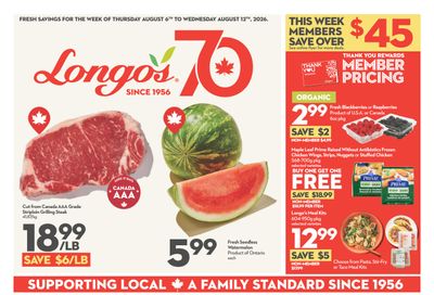 Longo's Flyer August 6 to 12