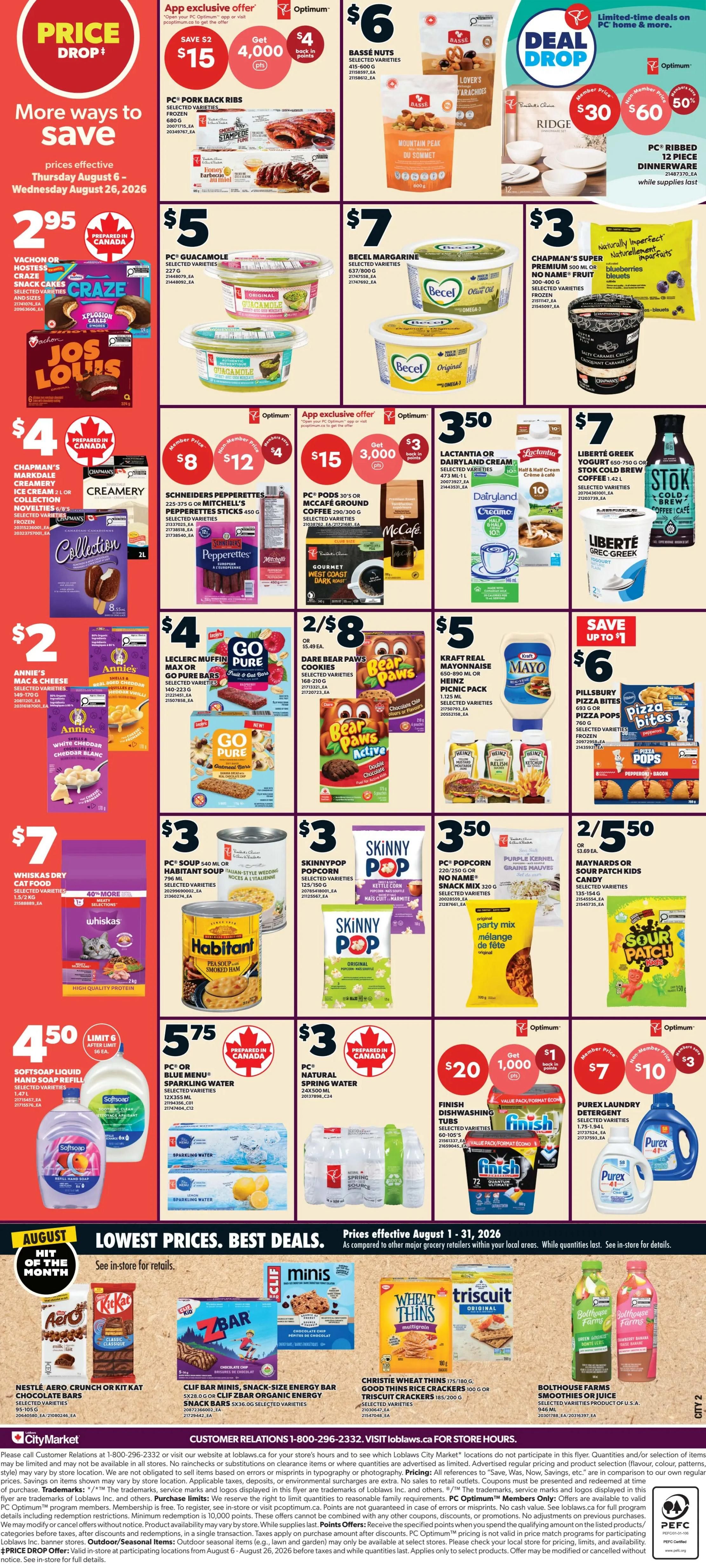 Loblaws City Market (West) Flyer August 6 to 12