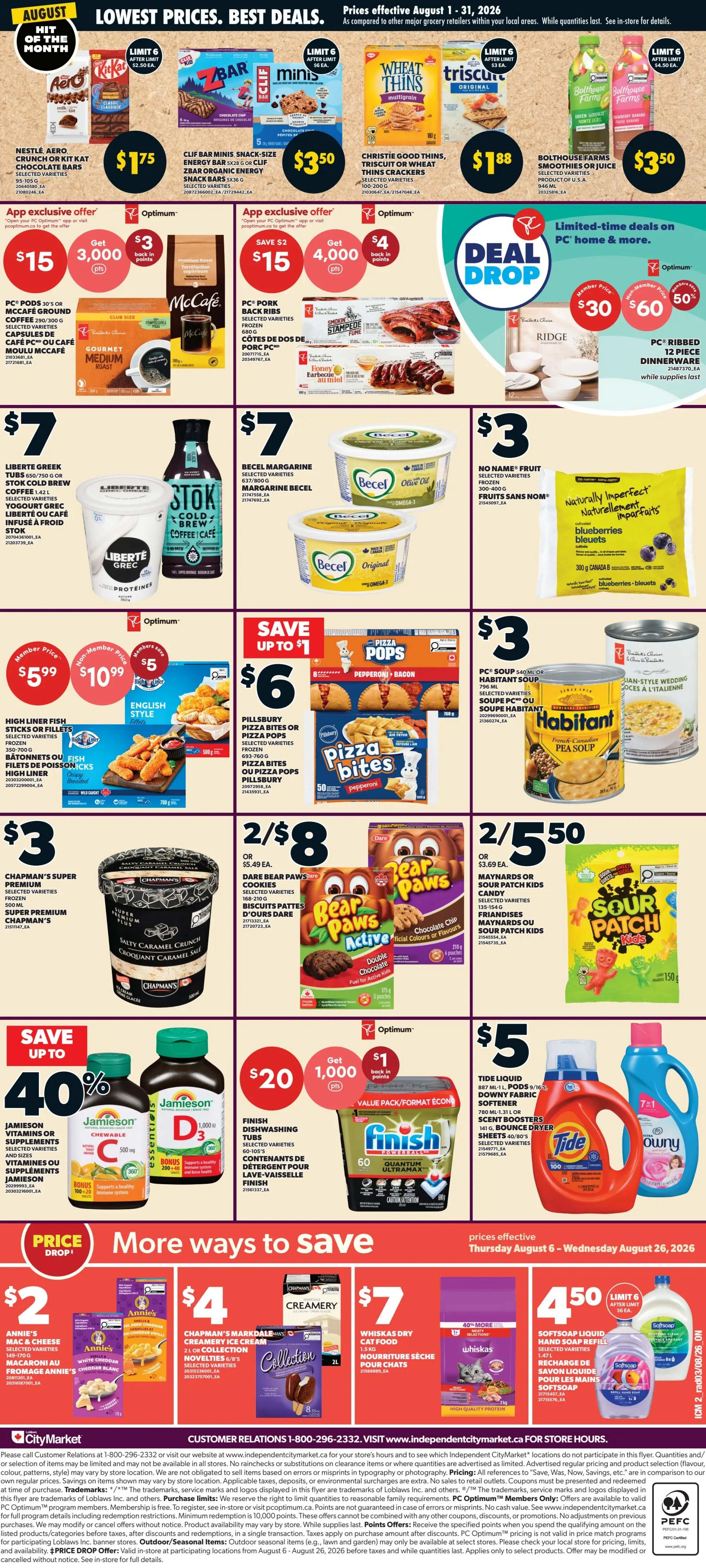 Loblaws City Market (ON) Flyer August 6 to 12