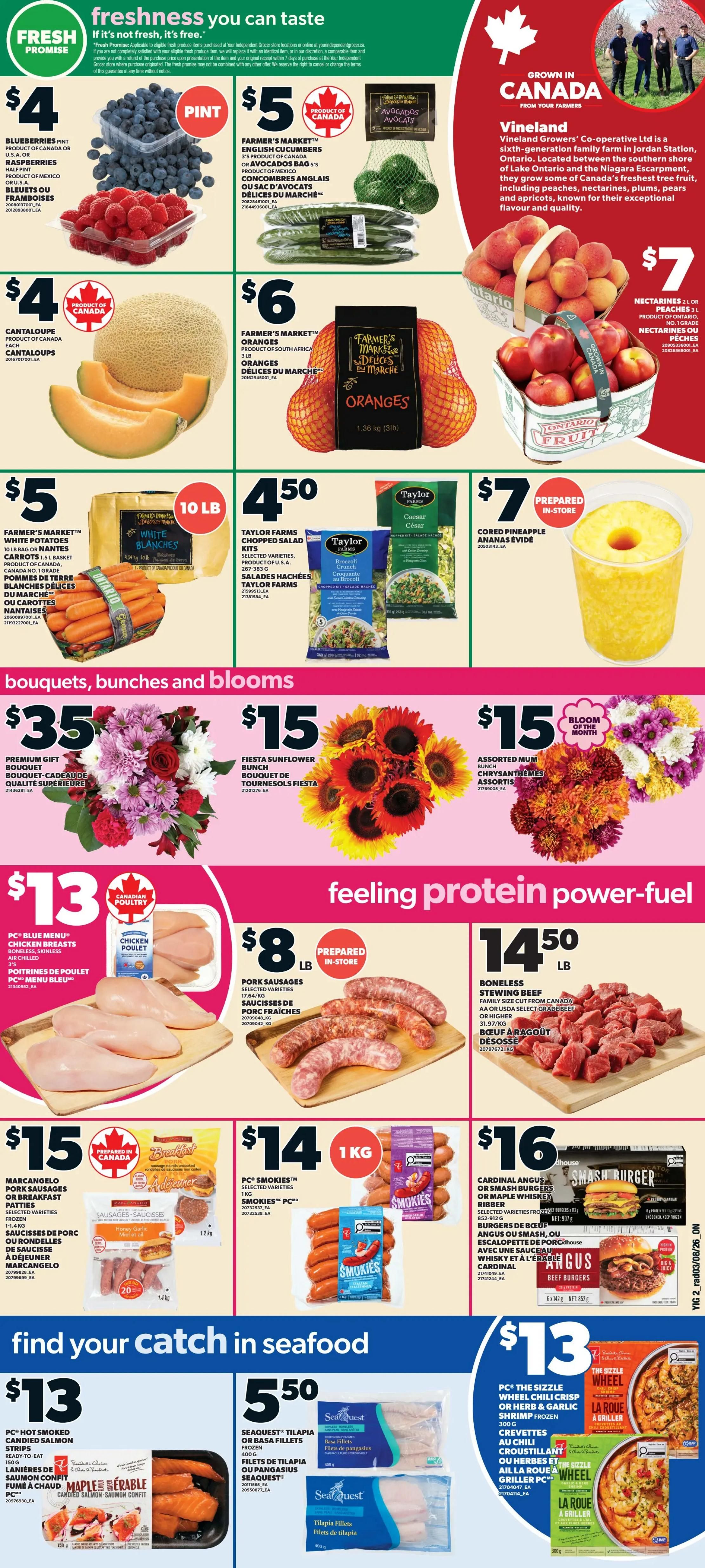 Independent Grocer (Atlantic) Flyer August 6 to 12