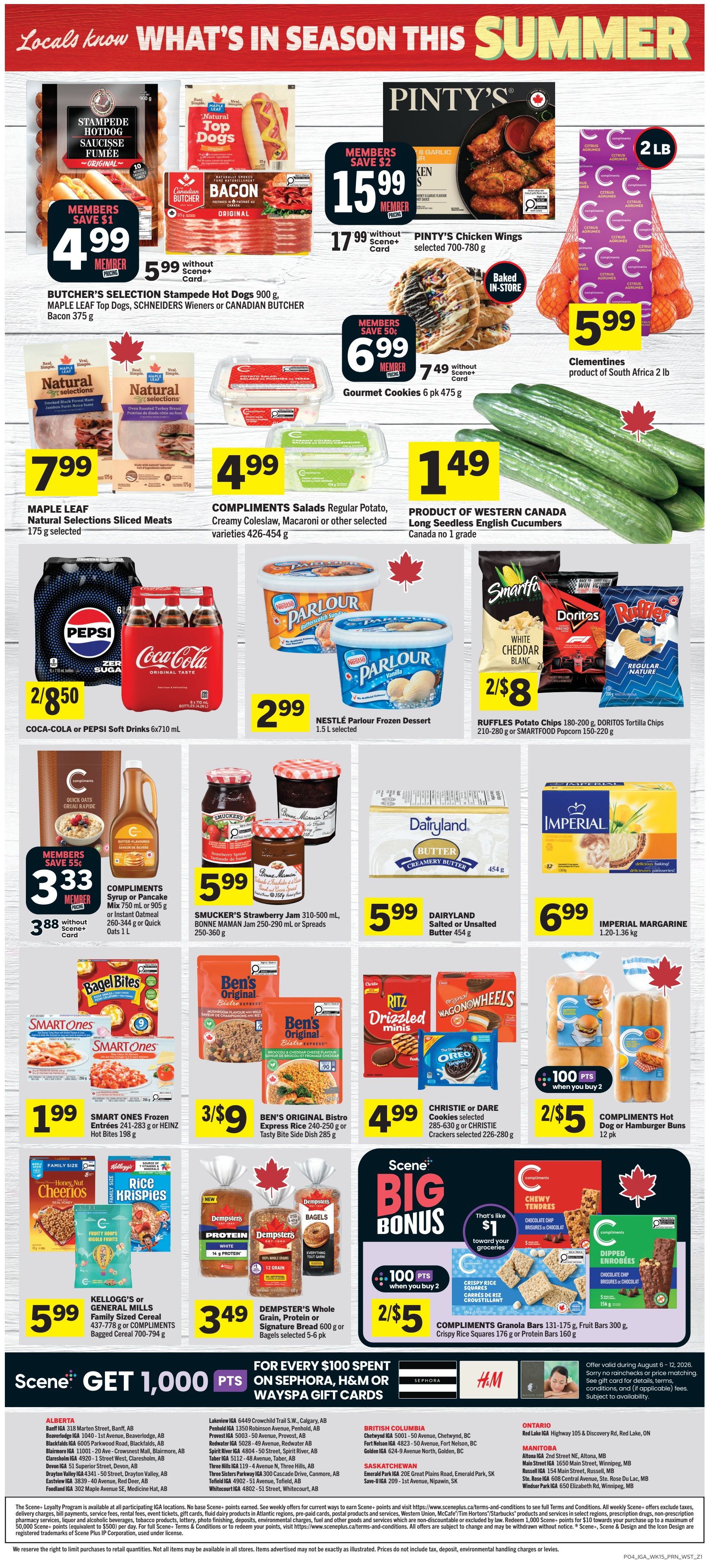 IGA (West) Flyer August 6 to 12