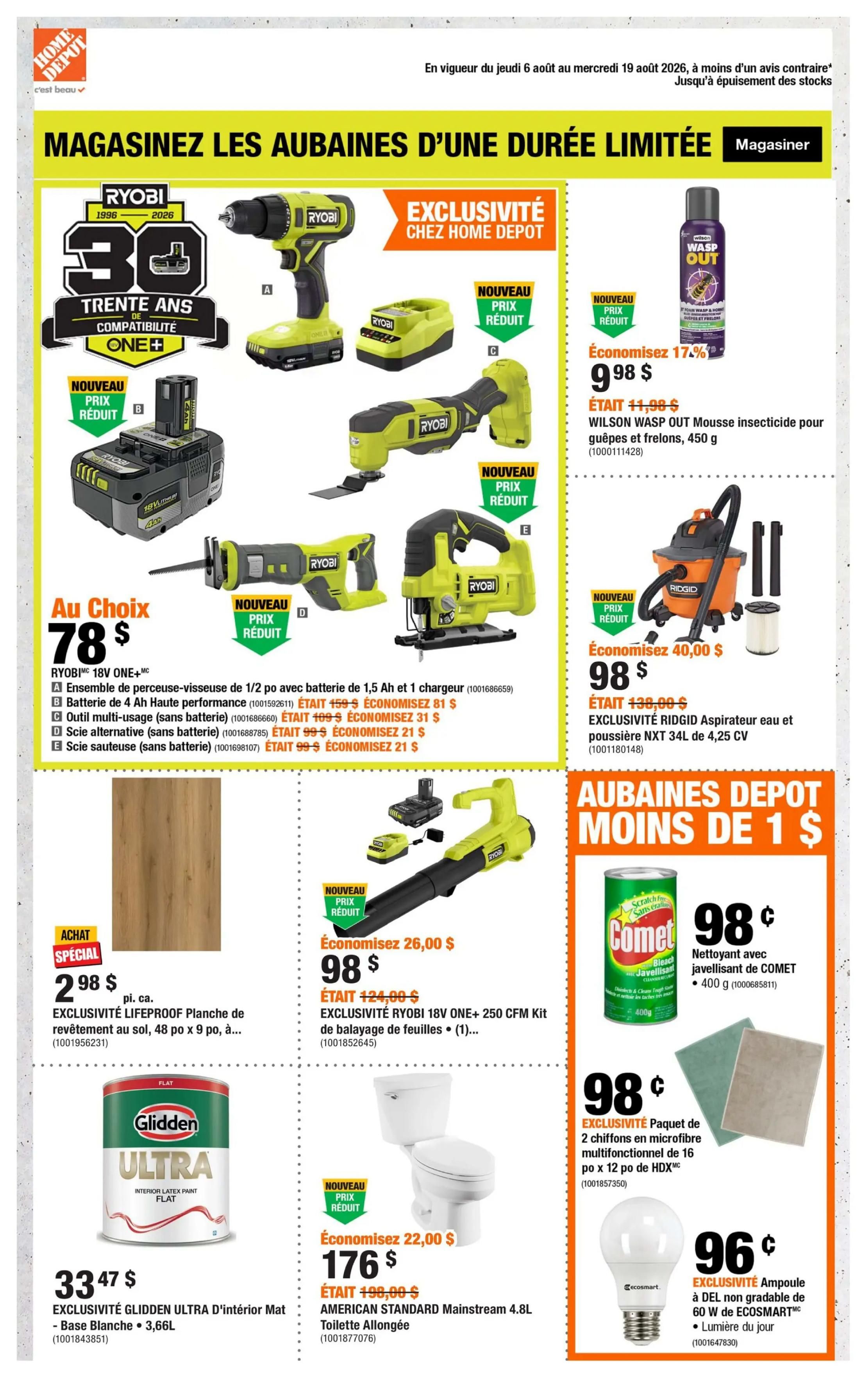 Home Depot (QC) Flyer August 6 to 19