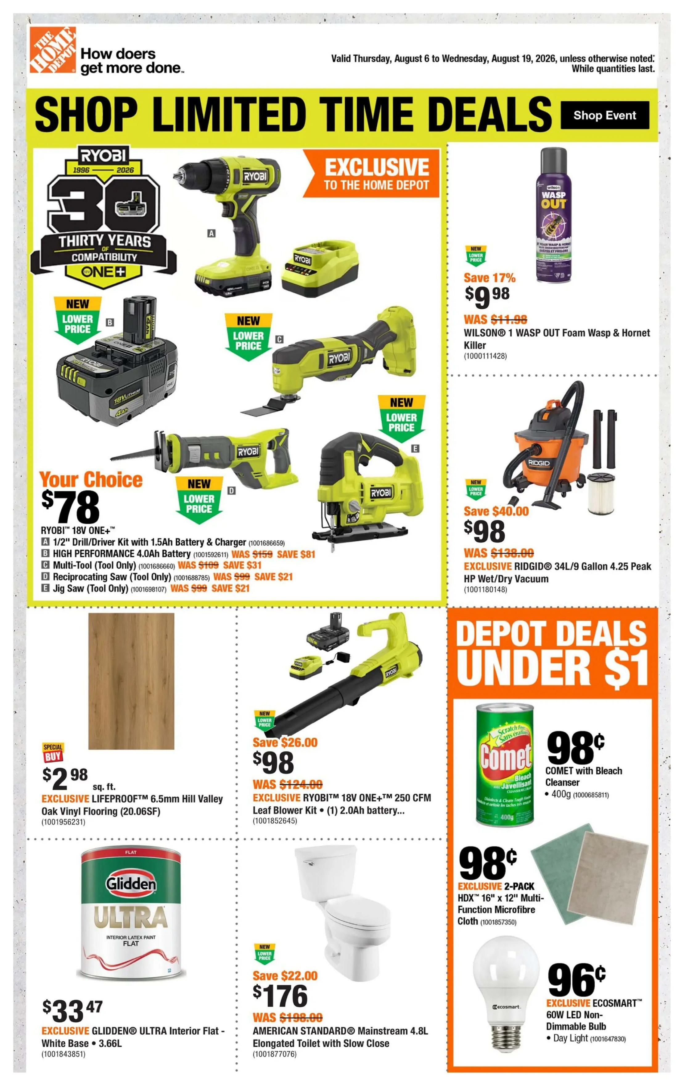 Home Depot (Atlantic) Flyer August 6 to 19