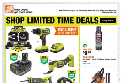 Home Depot (Atlantic) Flyer August 6 to 19