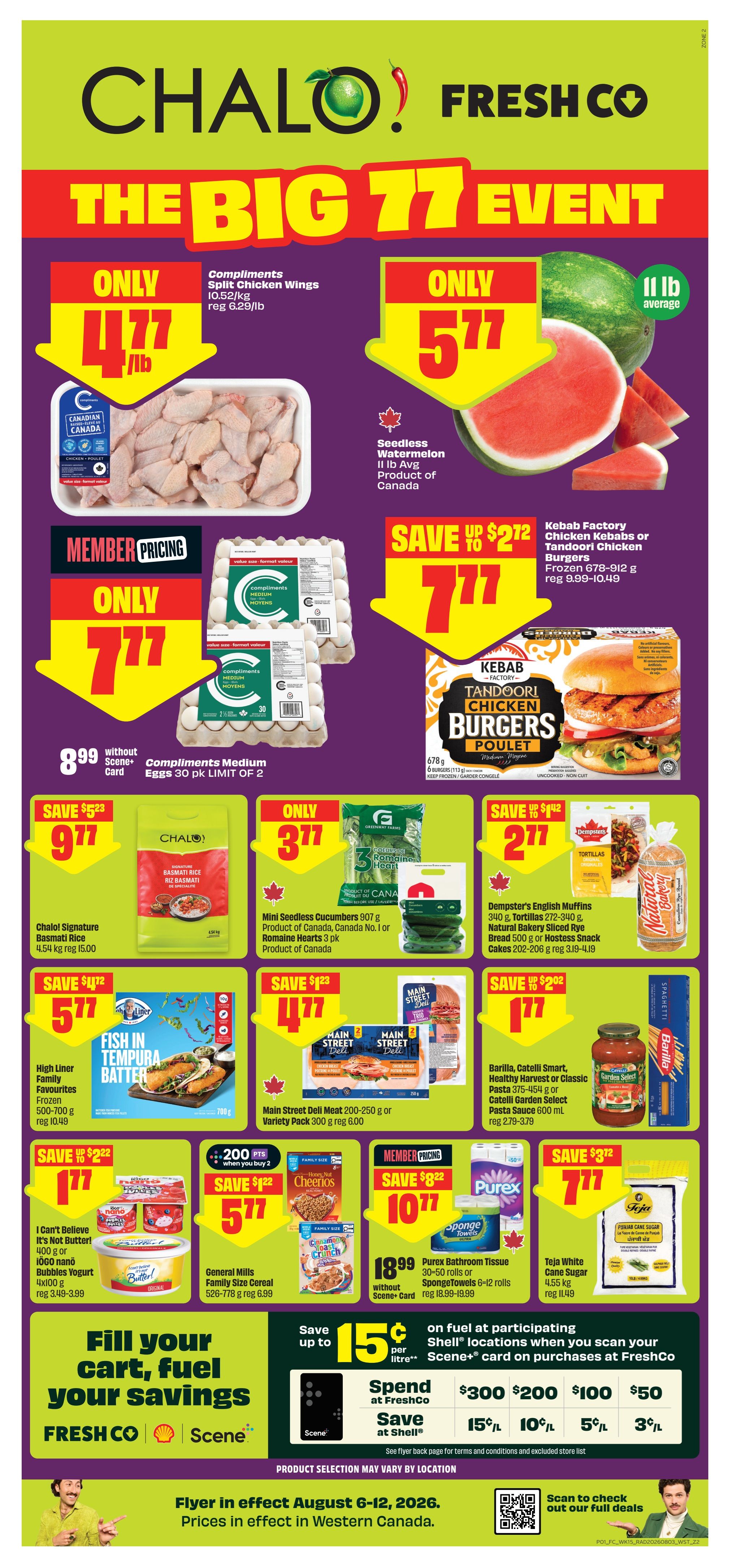 Chalo! FreshCo (West) Flyer August 6 to 12