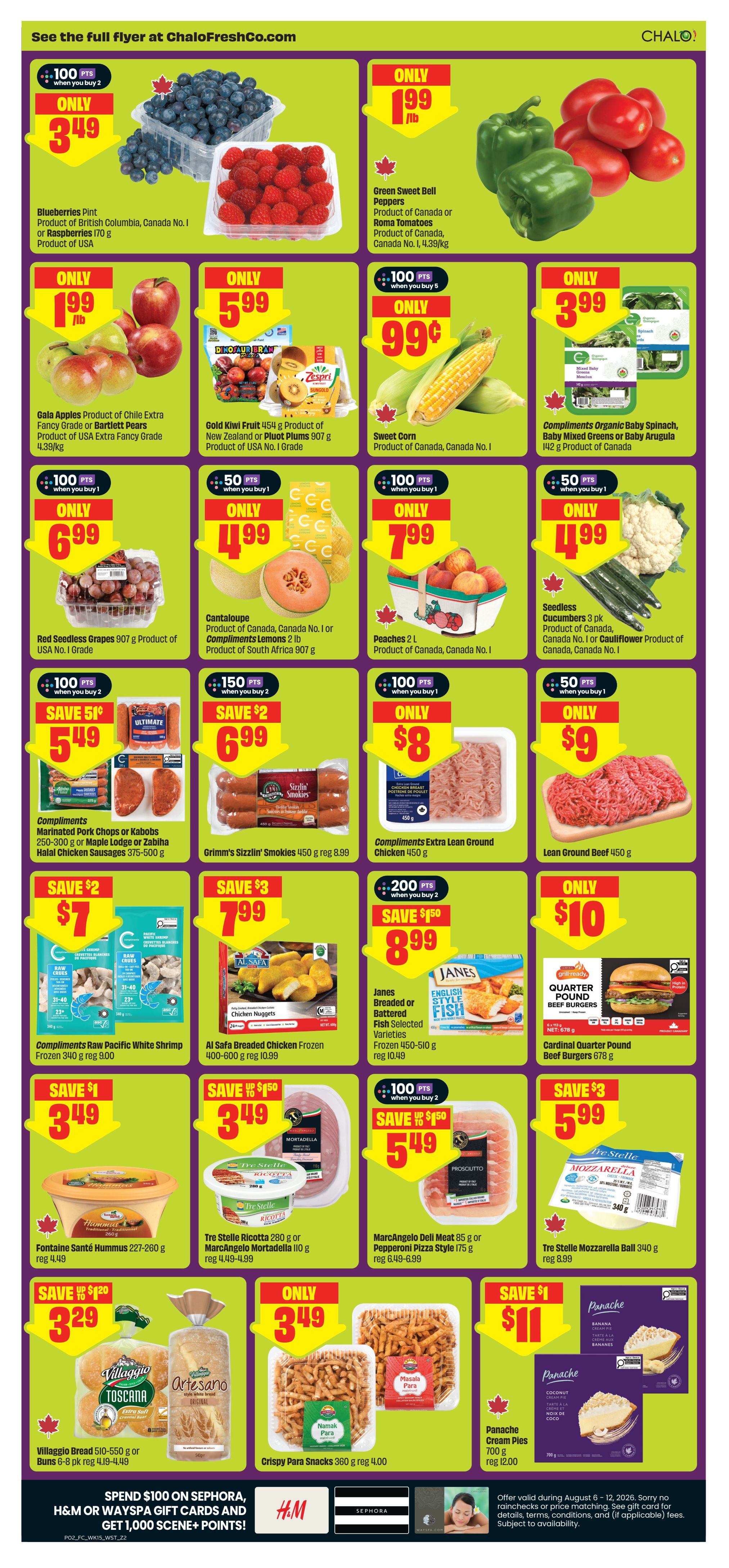 Chalo! FreshCo (West) Flyer August 6 to 12