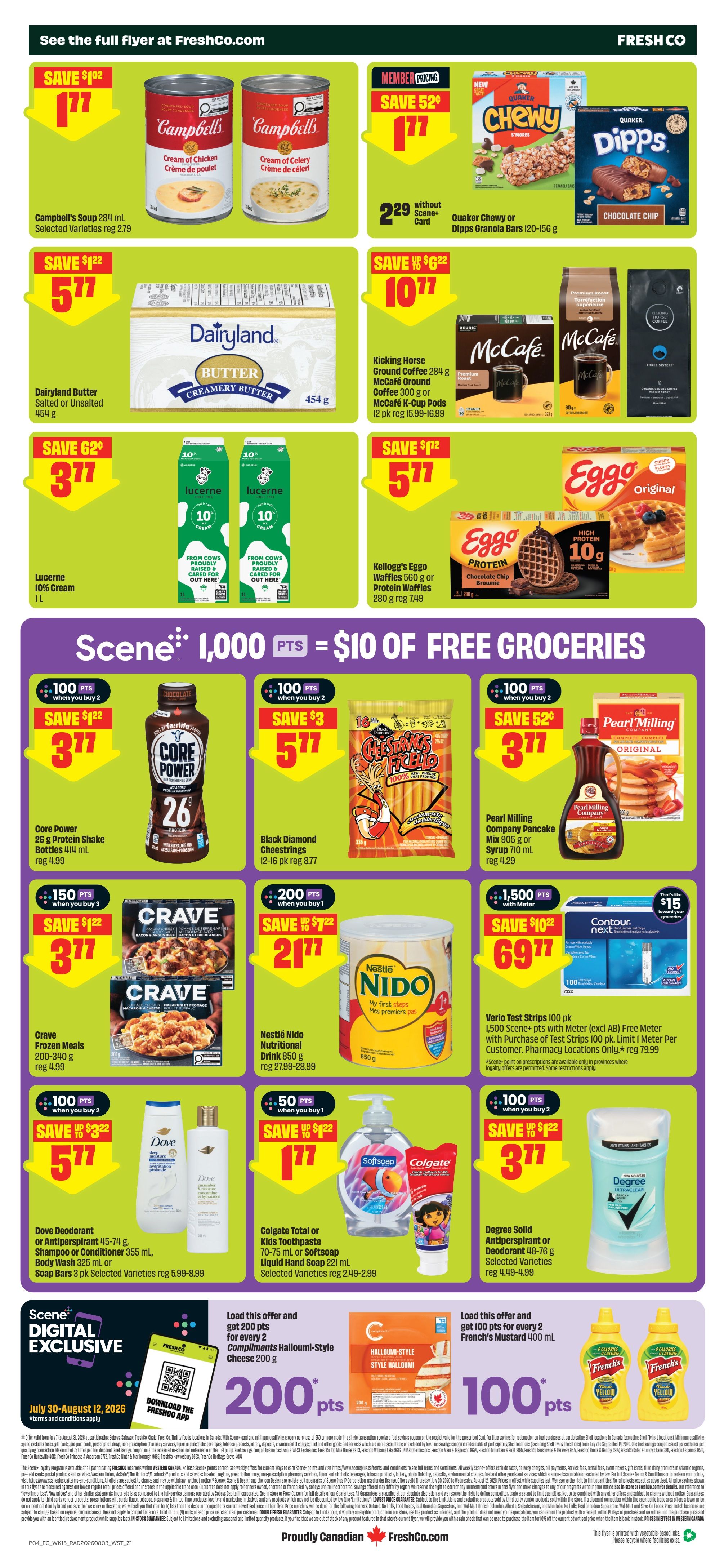 FreshCo (West) Flyer August 6 to 12