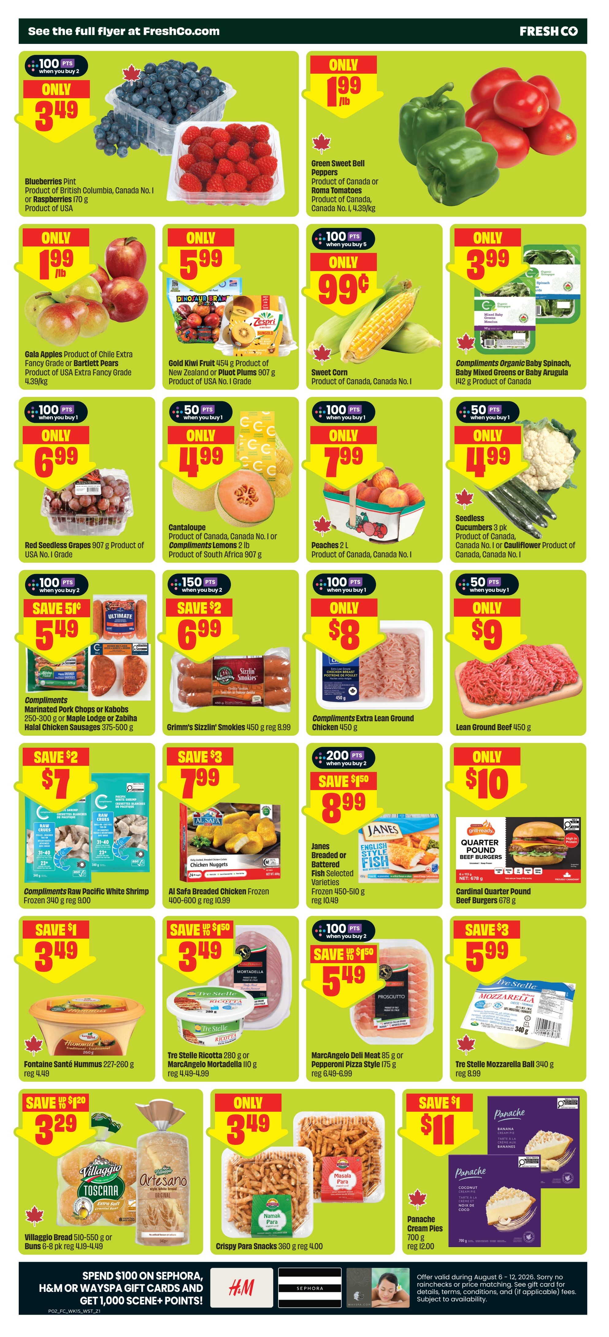 FreshCo (West) Flyer August 6 to 12