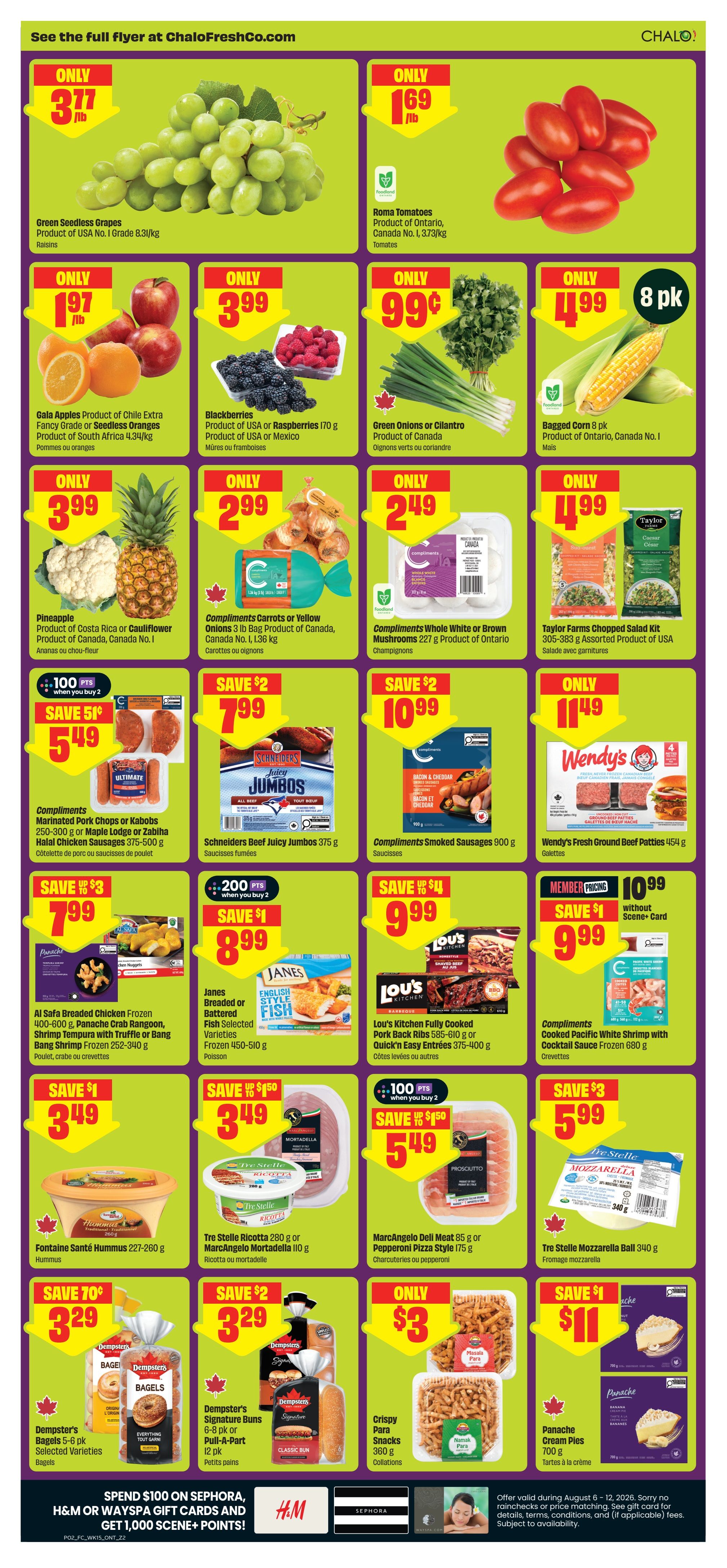 Chalo! FreshCo (ON) Flyer August 6 to 12