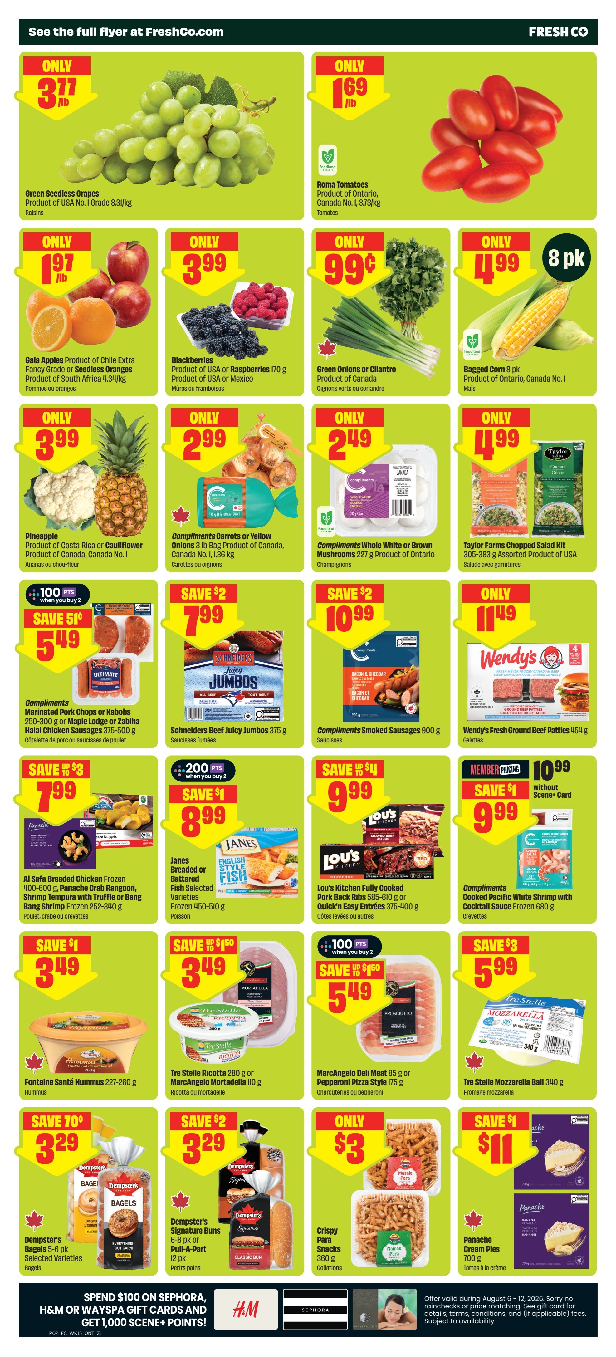 FreshCo (ON) Flyer August 6 to 12