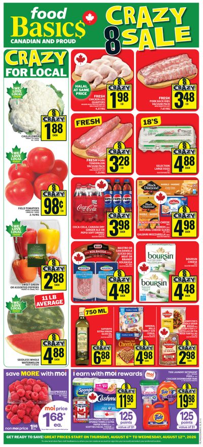 Food Basics Flyer August 6 to 12