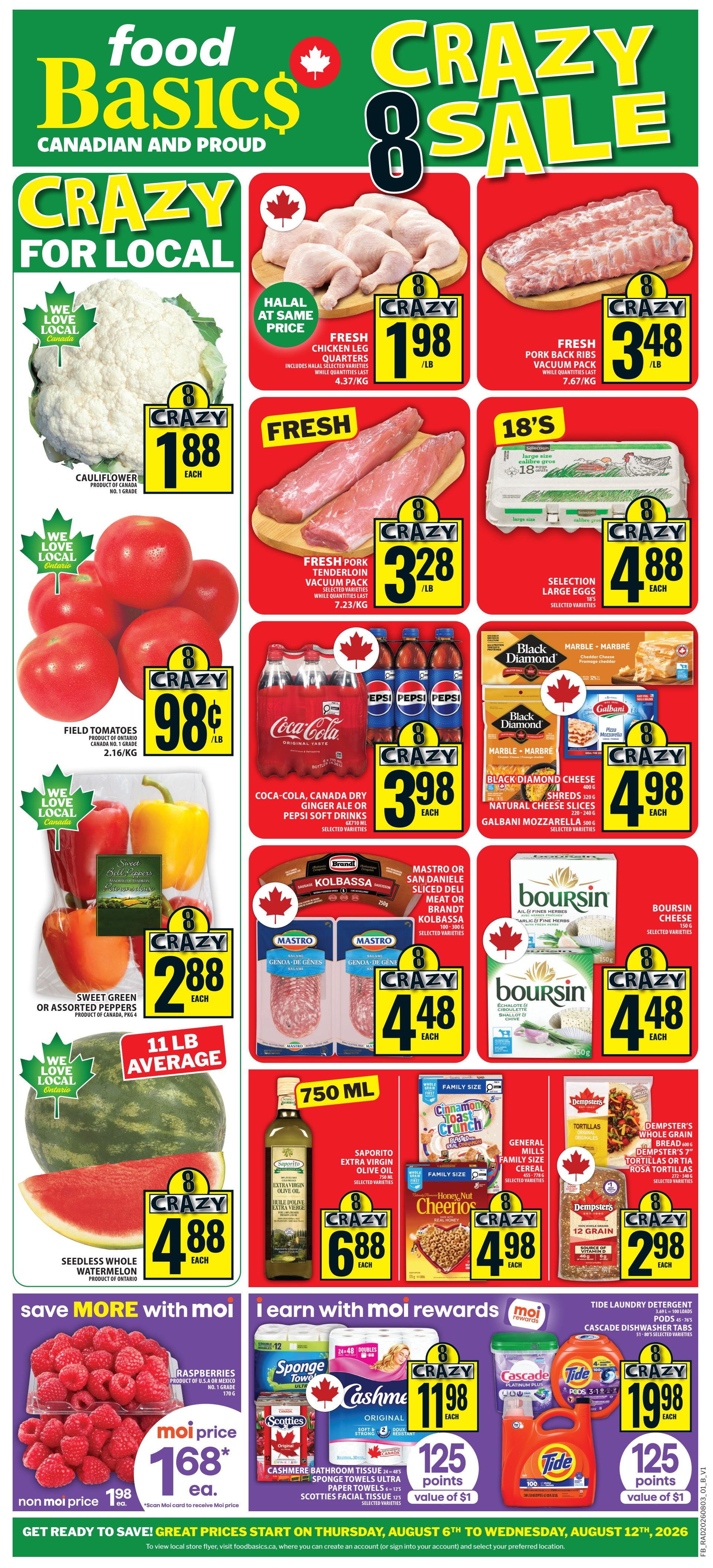 Food Basics Flyer August 6 to 12