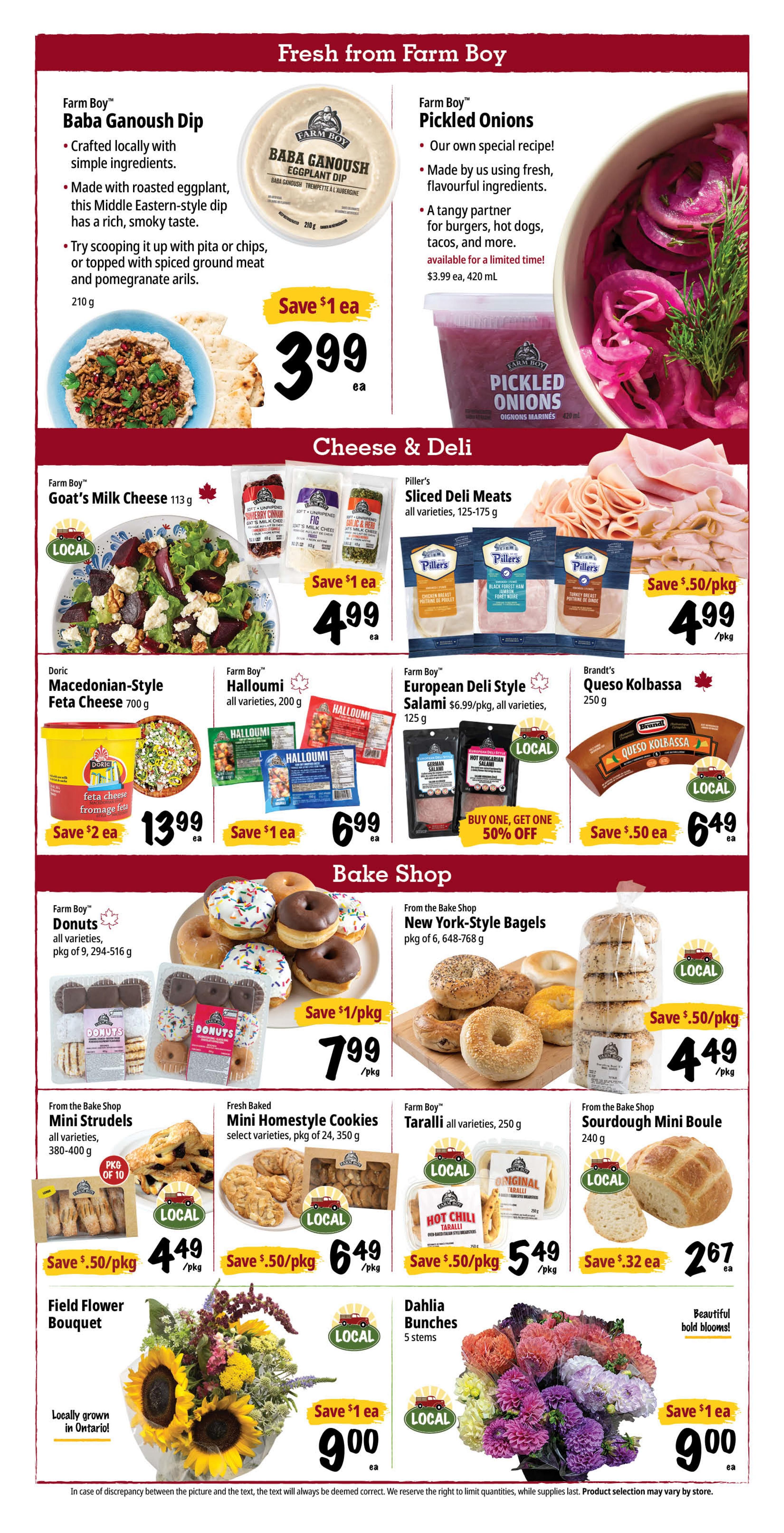 Farm Boy Flyer August 6 to 12