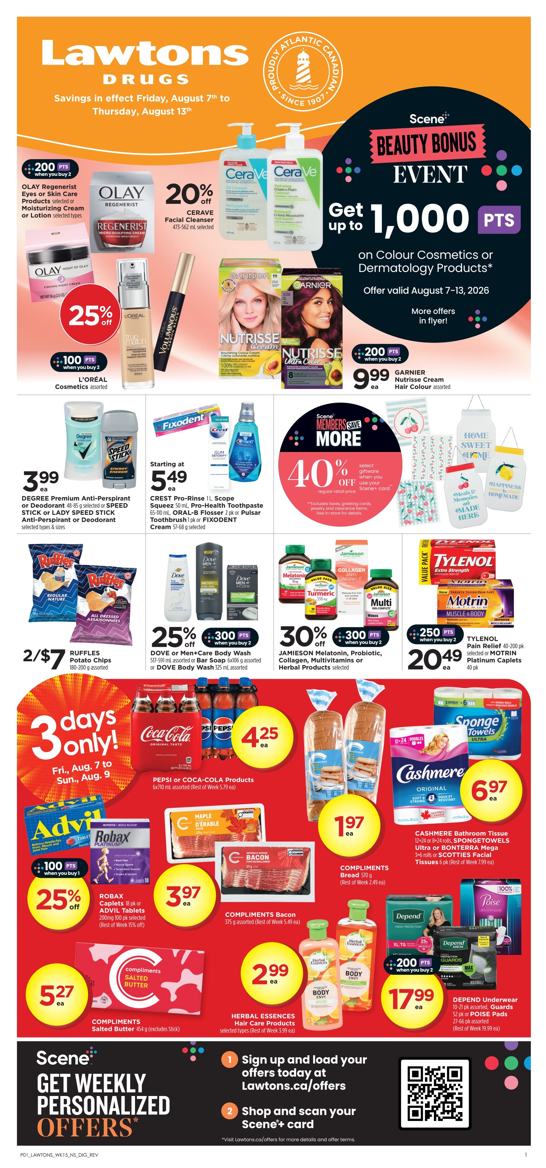Lawtons Drugs (NS) Flyer August 7 to 13