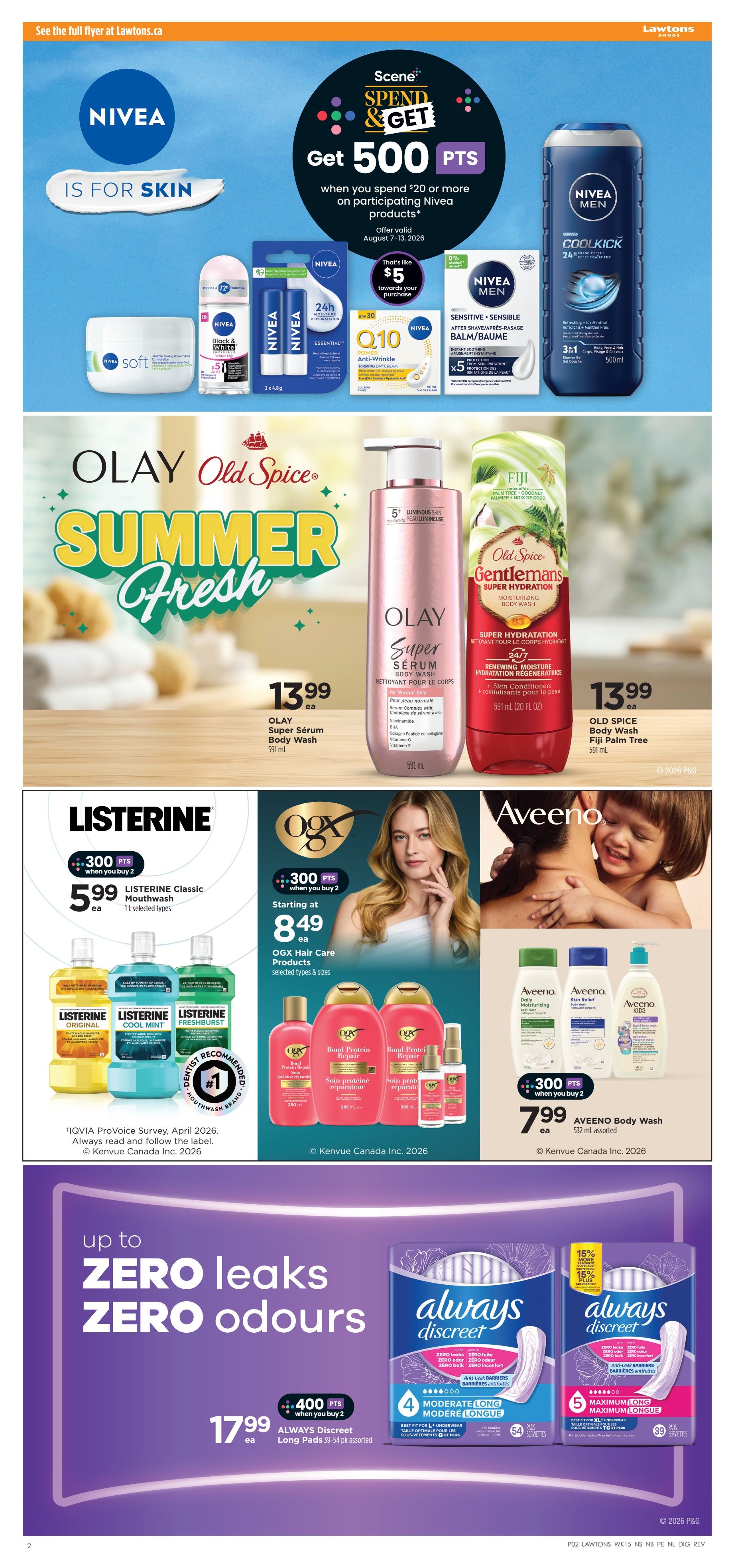 Lawtons Drugs (NS) Flyer August 7 to 13