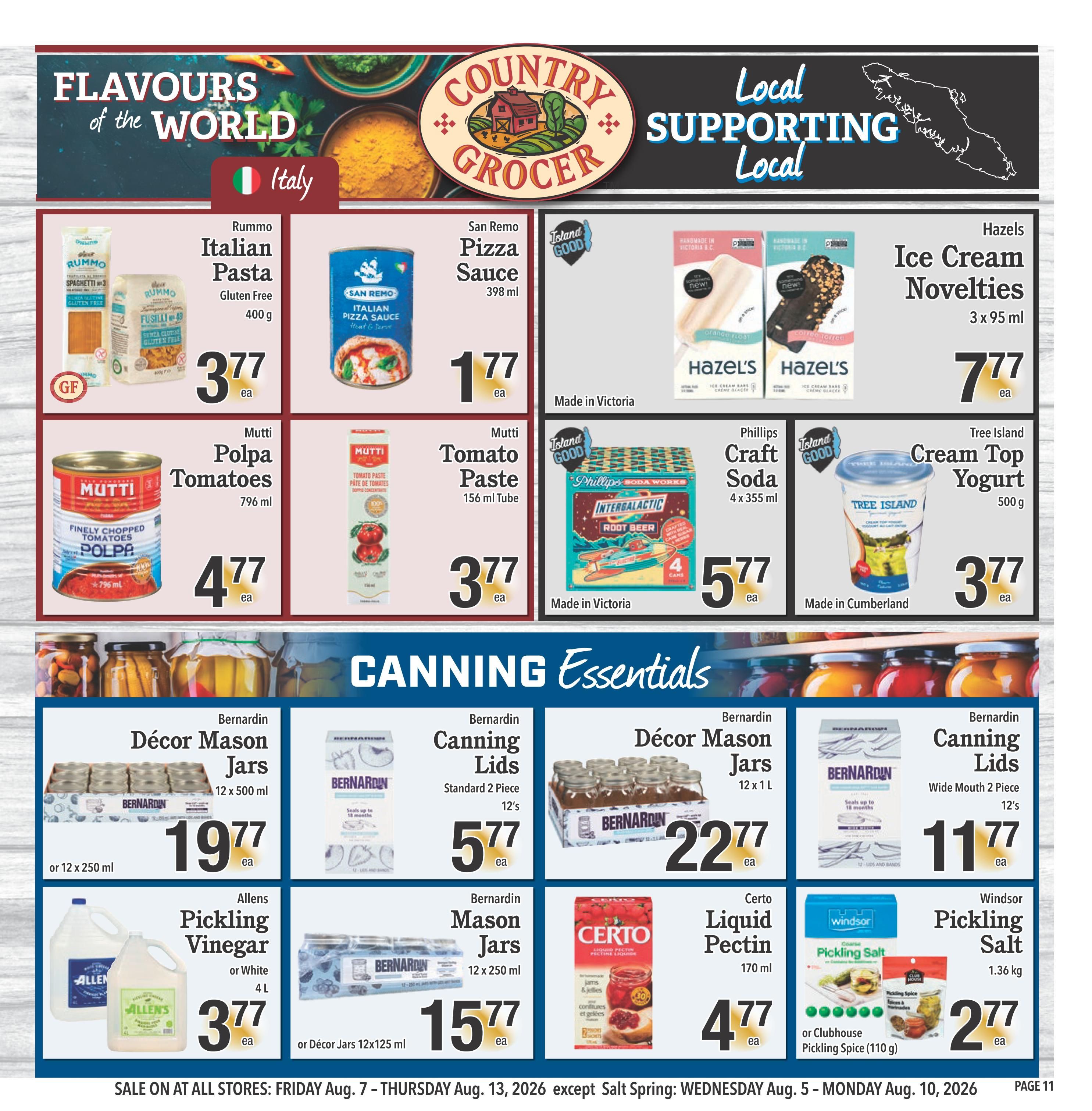 Country Grocer Flyer August 7 to 13