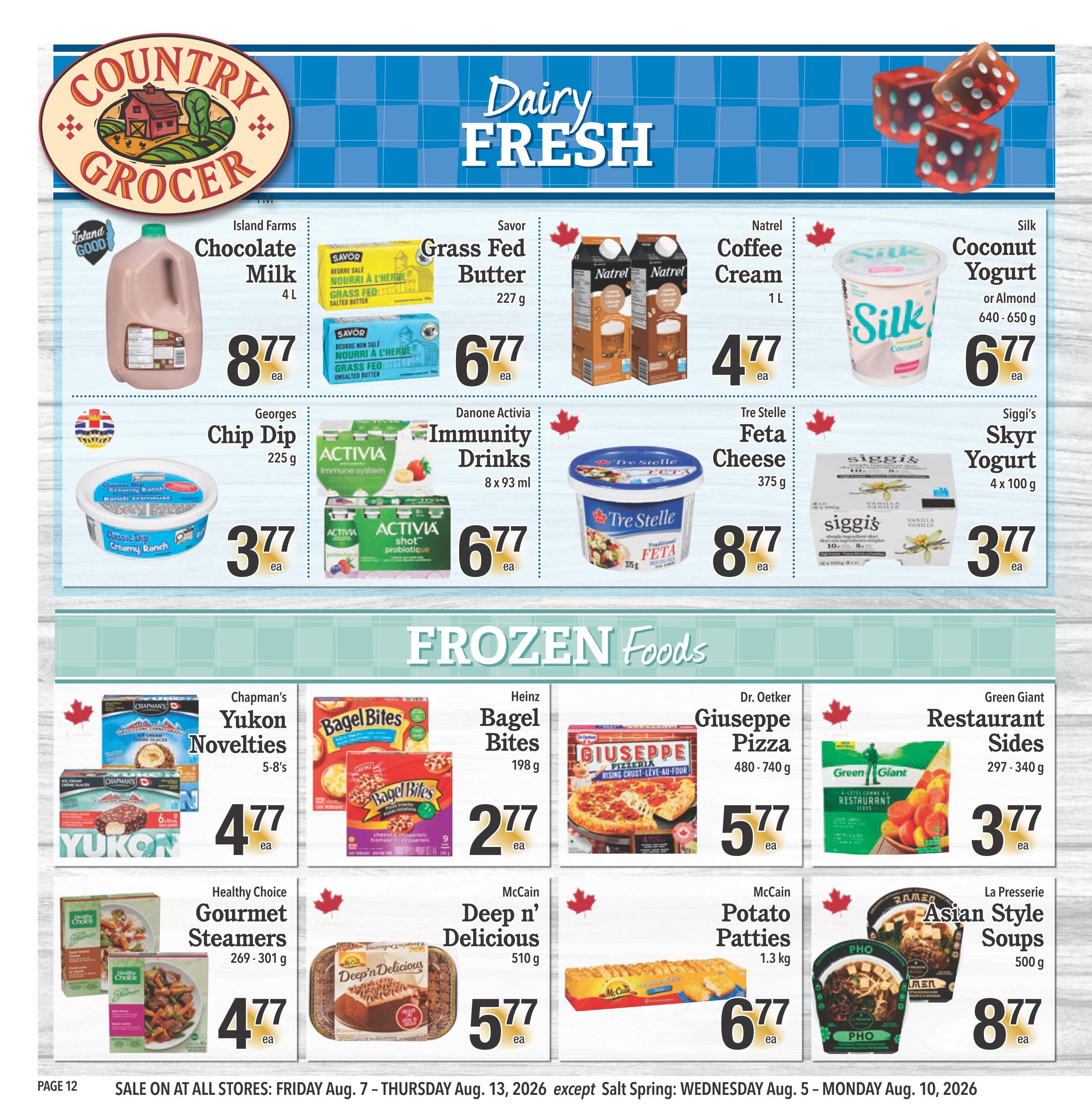 Country Grocer Flyer August 7 to 13