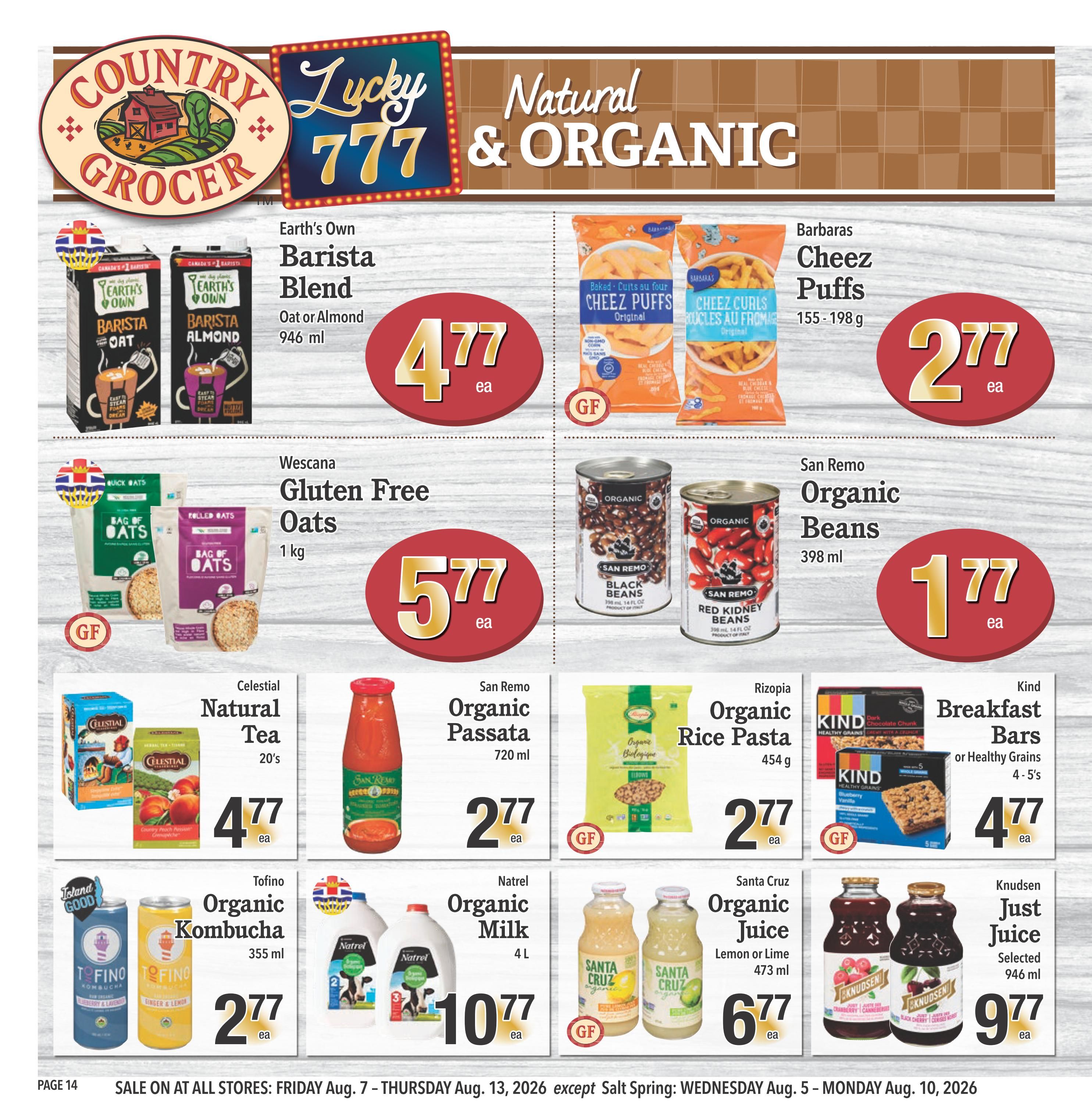 Country Grocer Flyer August 7 to 13
