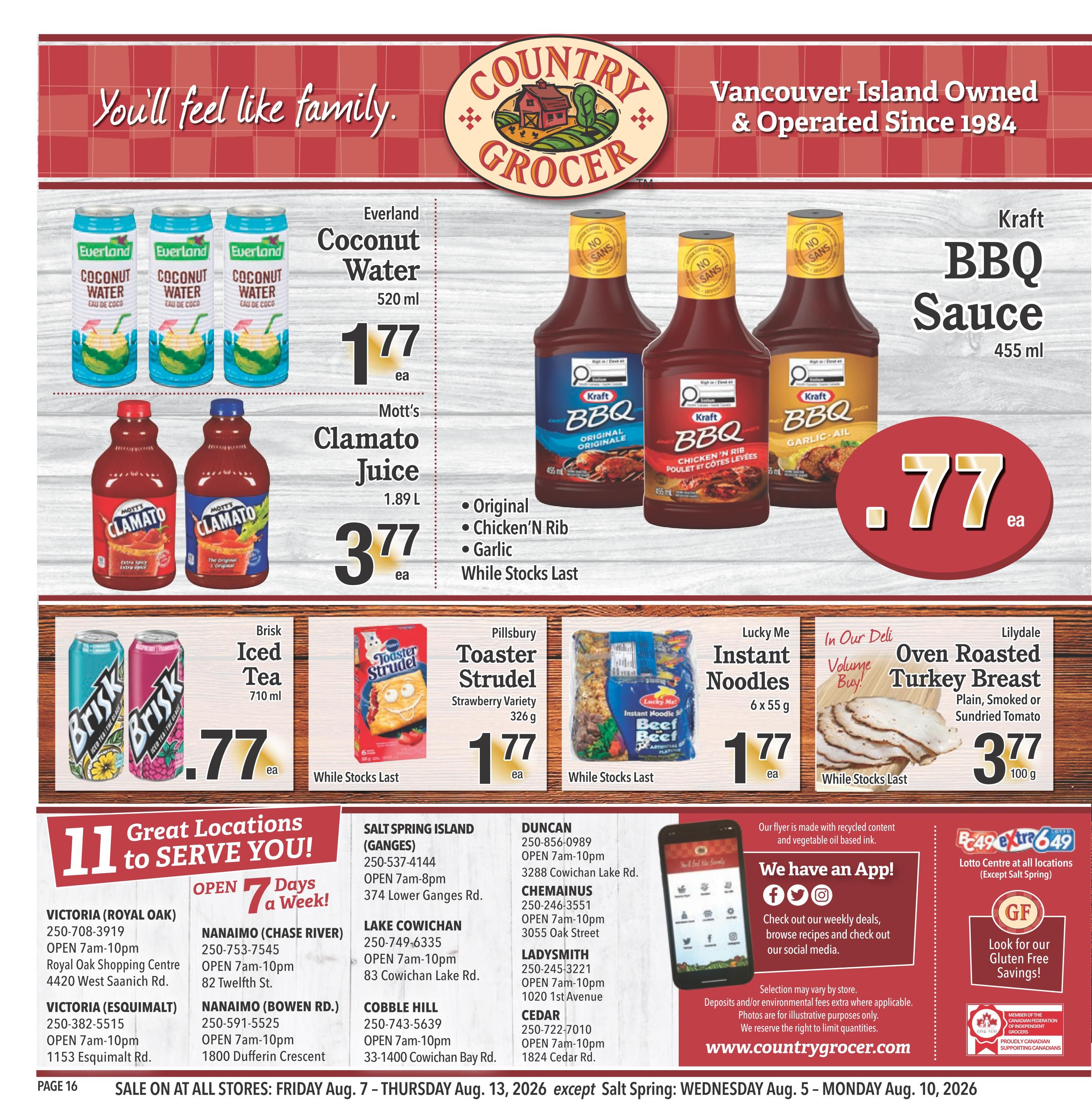 Country Grocer Flyer August 7 to 13