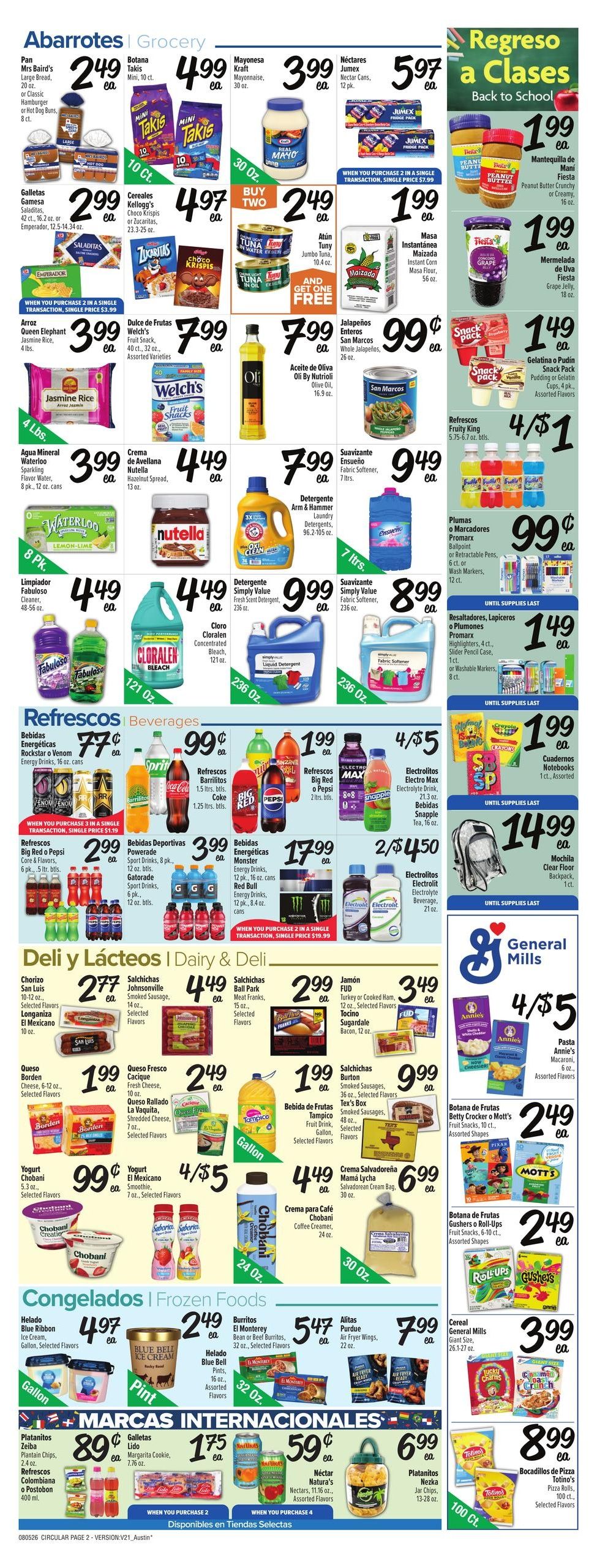 Fiesta Mart (Austin–Manchaca Area, TX) Weekly Ad August 5 - 11, 2026