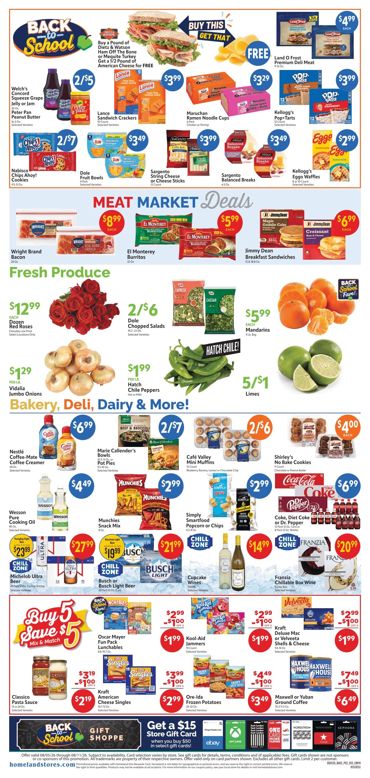 Homeland Stores (Okemah, OK) Weekly Ad August 5 - 11, 2026