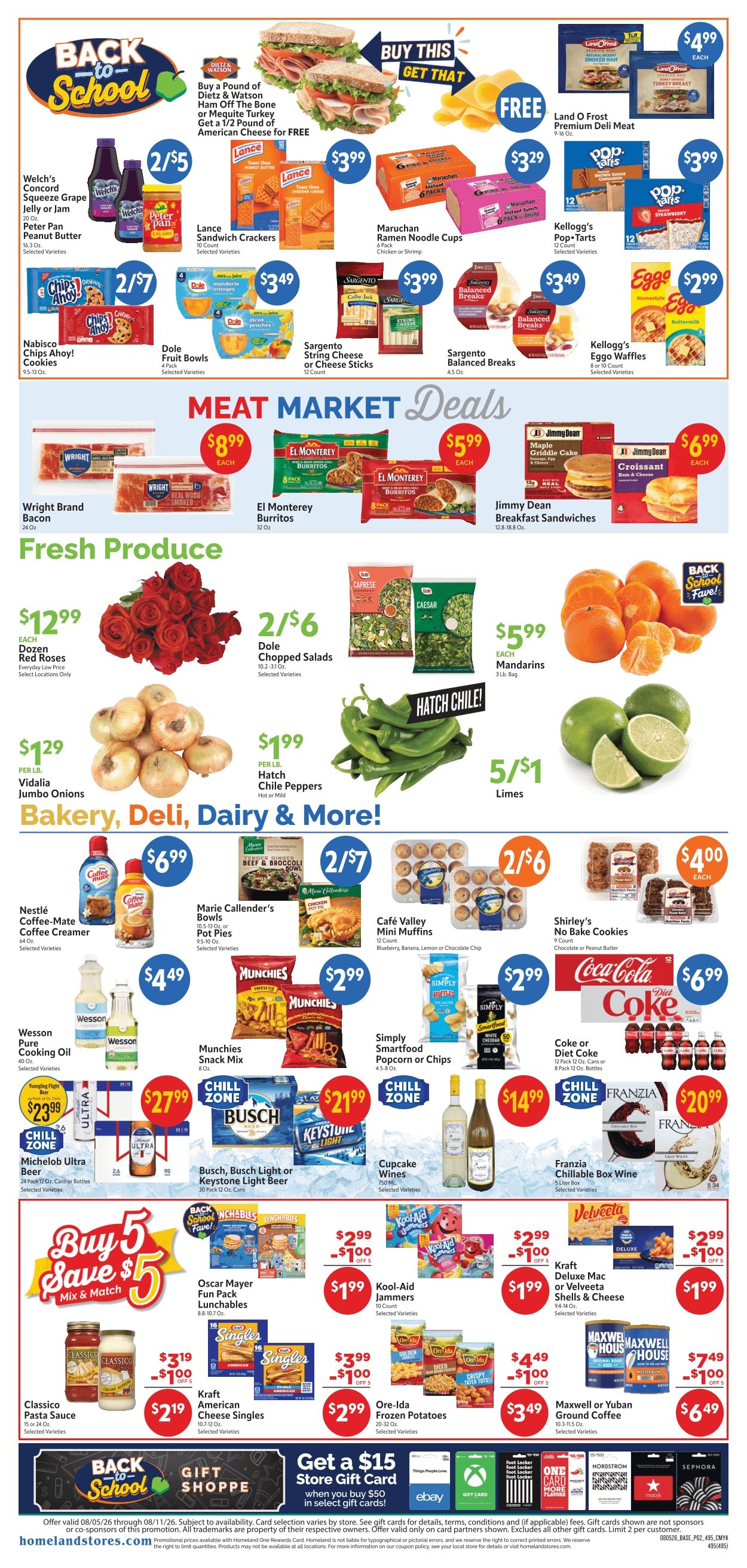 Homeland Stores (Henryetta, OK) Weekly Ad August 5 - 11, 2026