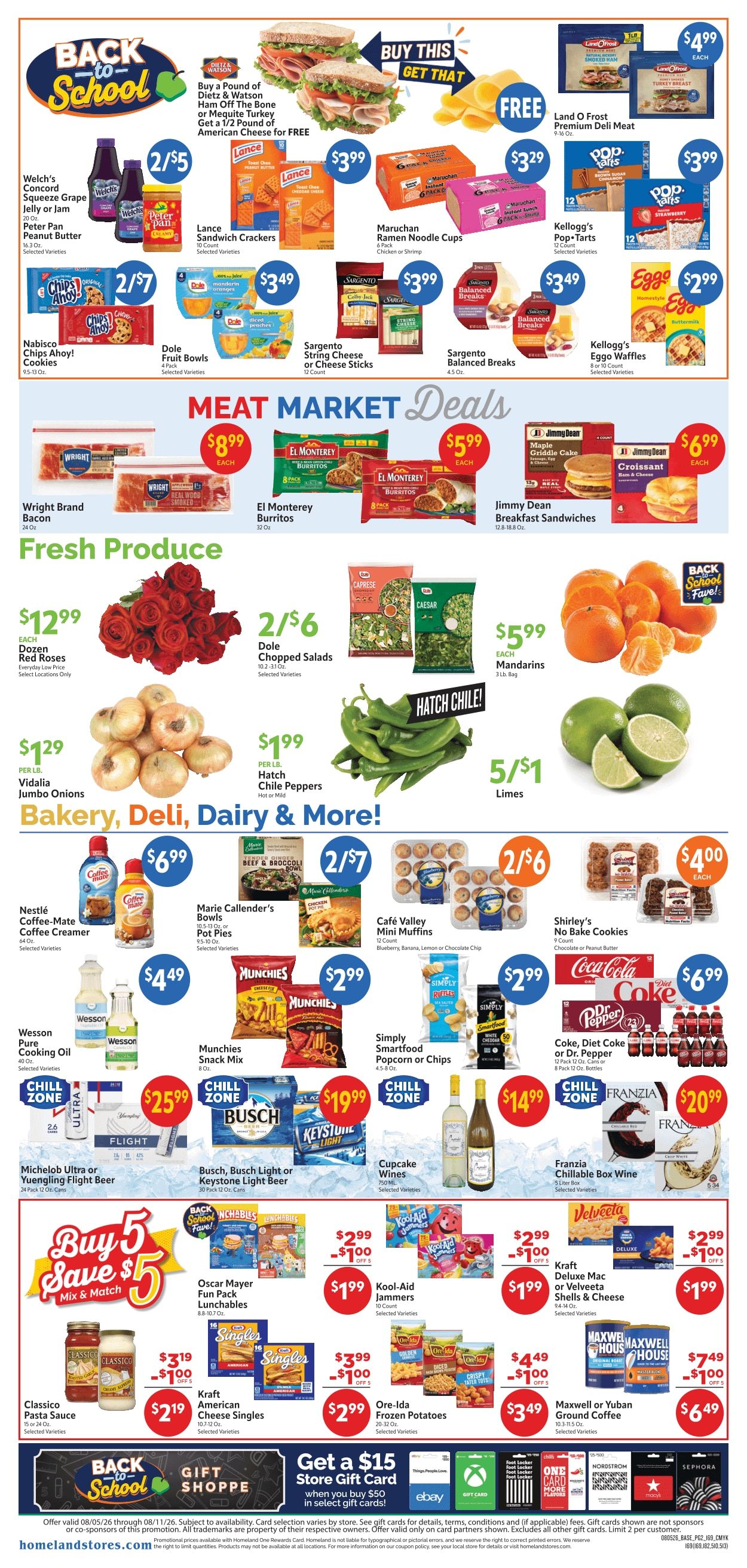 Homeland Stores (Ardmore, Duncan and Lawton, OK) Weekly Ad August 5 - 11, 2026