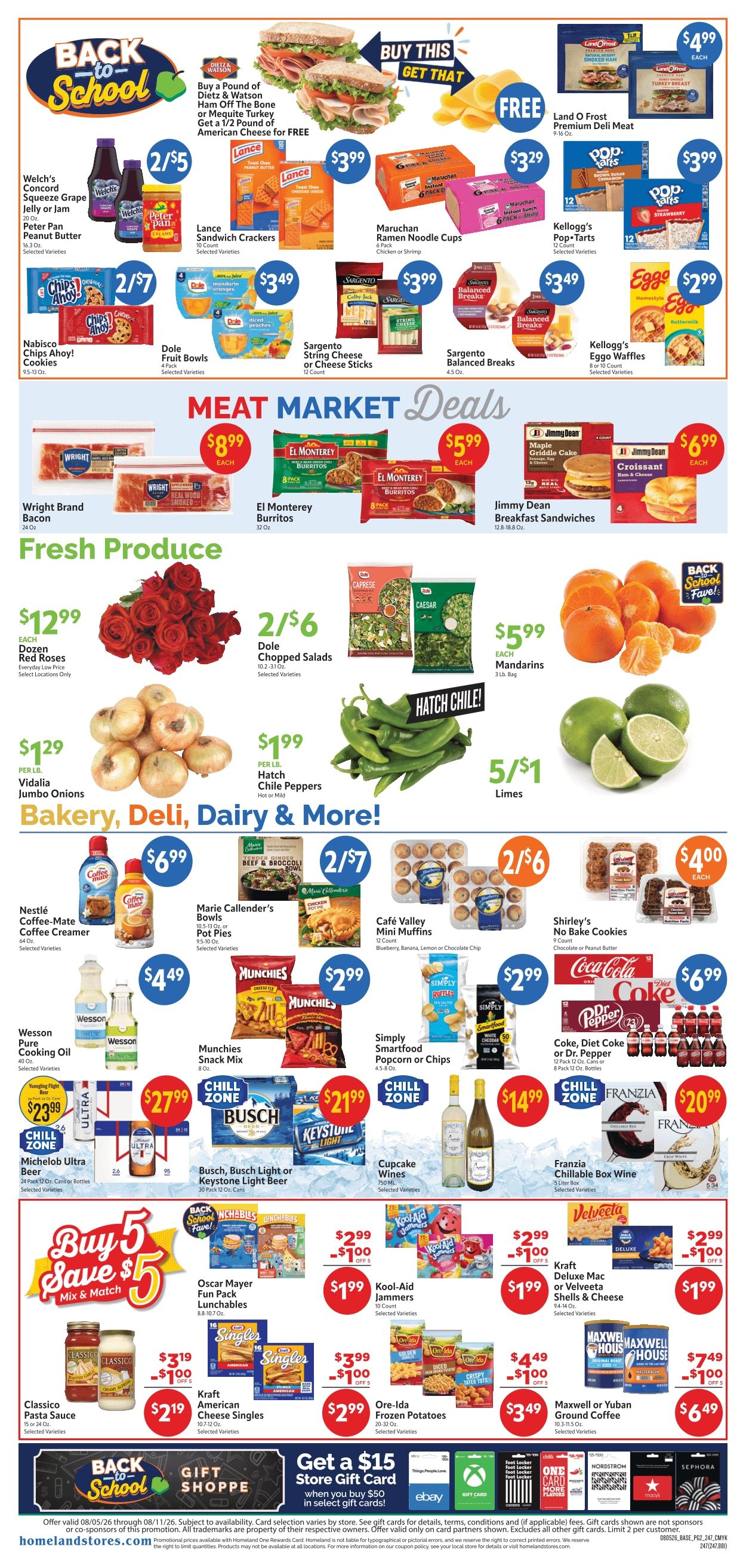 Homeland Stores (Muskogee Area, OK) Weekly Ad August 5 - 11, 2026