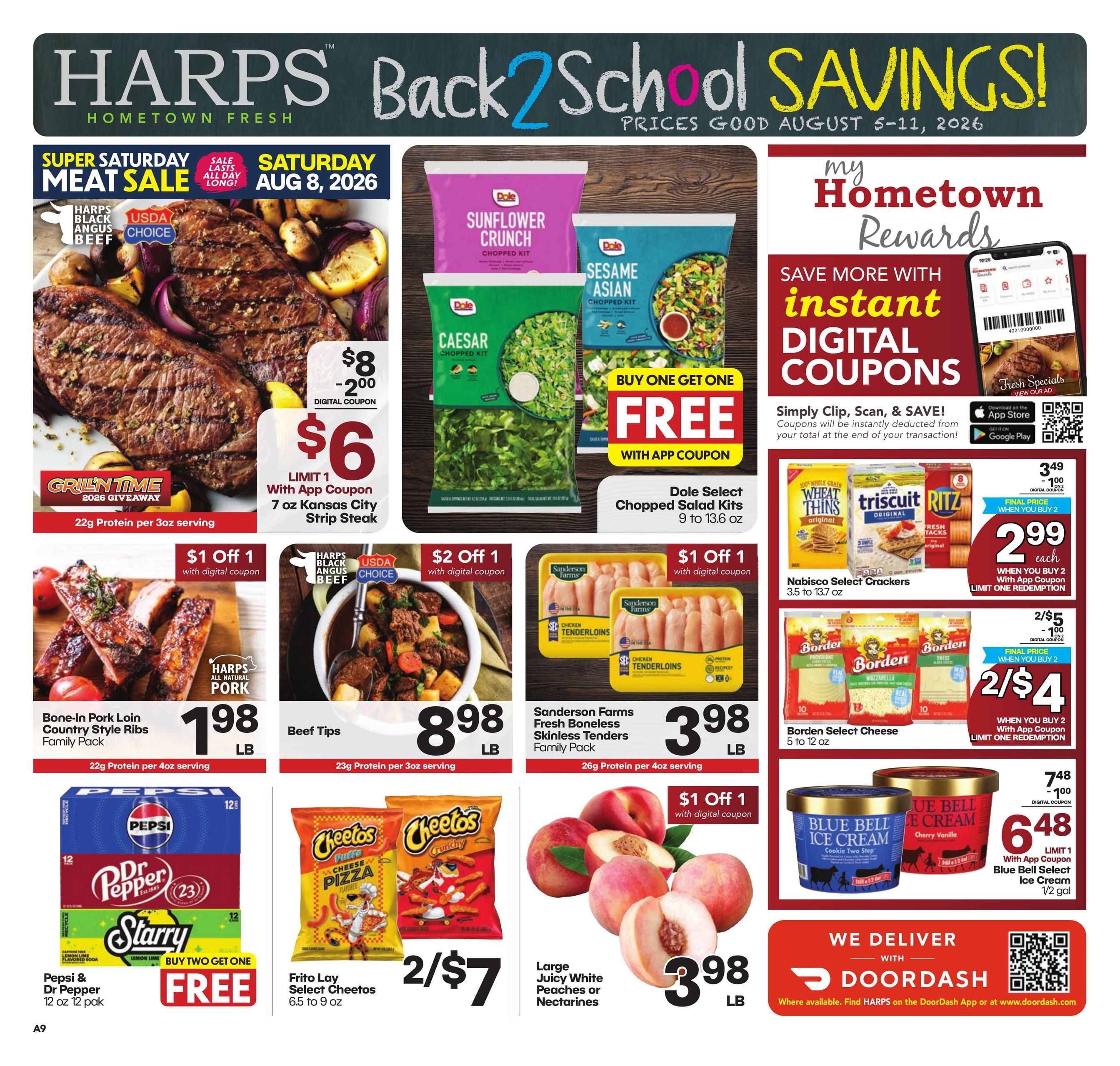 Harps Foods (Kaw City Area, OK) Weekly Ad August 5 - 11, 2026