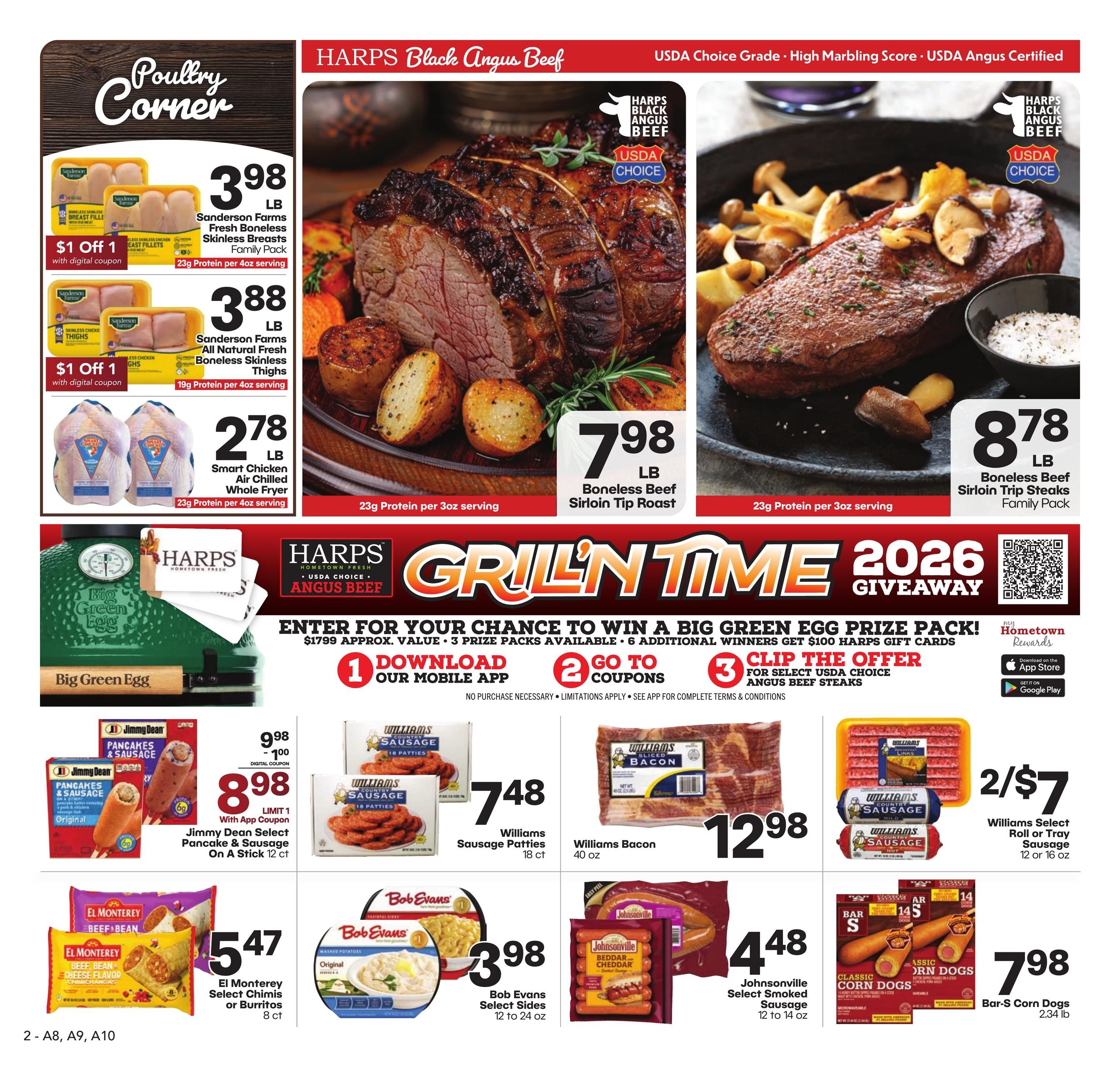 Harps Foods (Kaw City Area, OK) Weekly Ad August 5 - 11, 2026