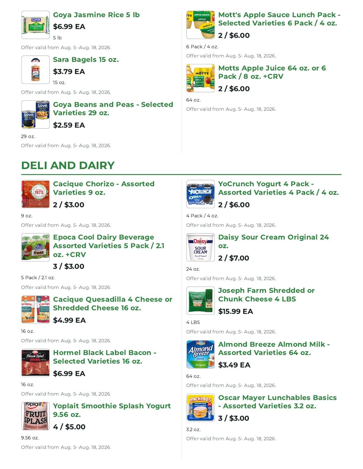 Northgate Market Weekly Ad August 5 - 18, 2026