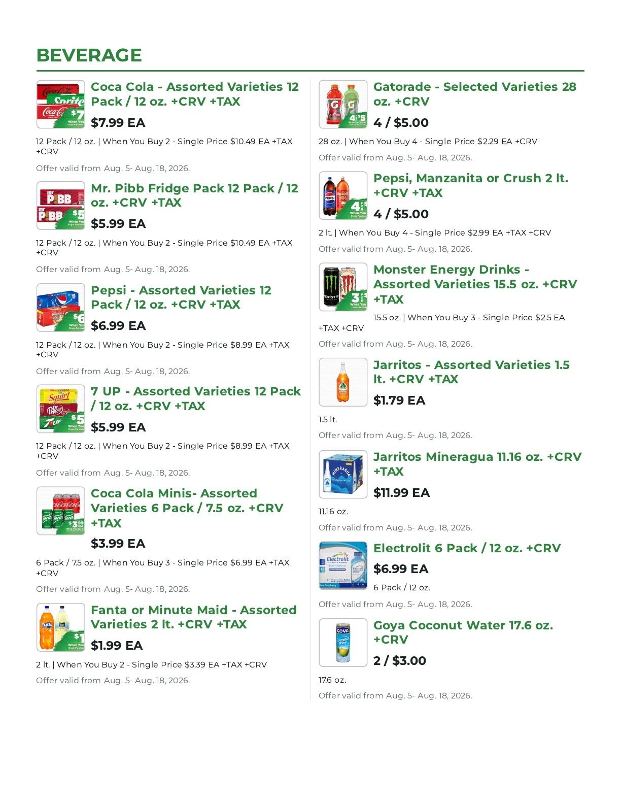 Northgate Market Weekly Ad August 5 - 18, 2026