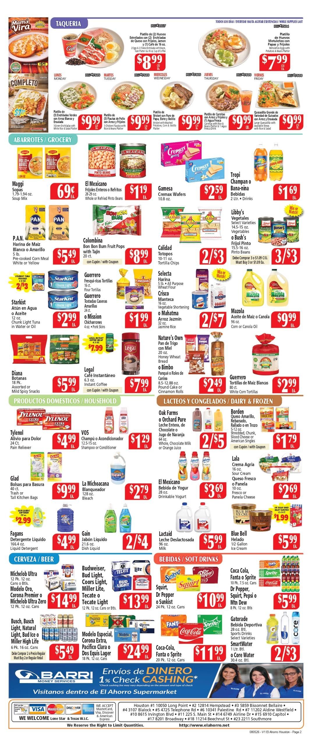El Ahorro Supermarket (TX) Weekly Ad August 5 - 11, 2026
