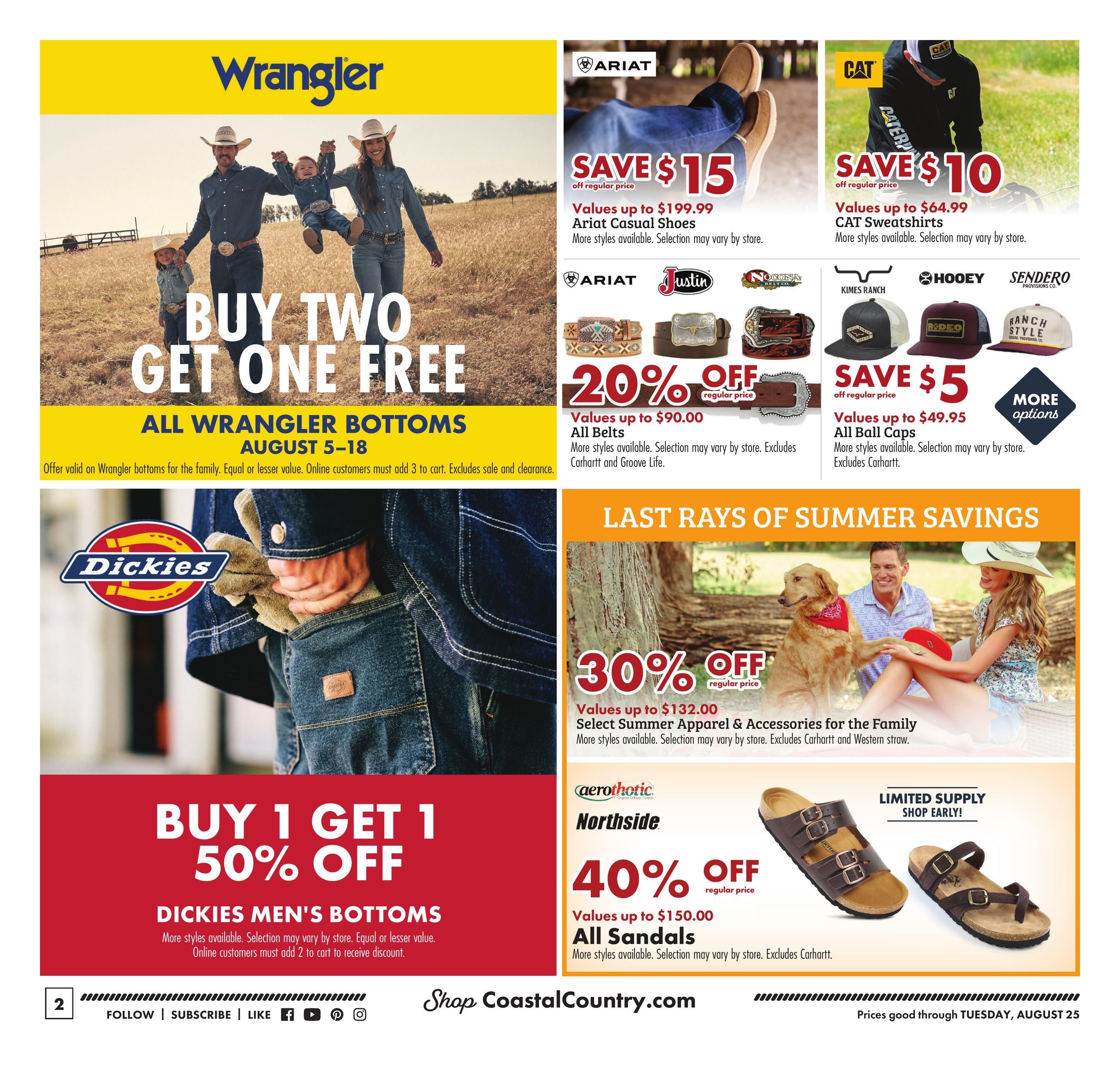 Coastal Farm (CA, OR, WA) Summer Harvest Savings Weekly Ad August 5 - 25, 2026