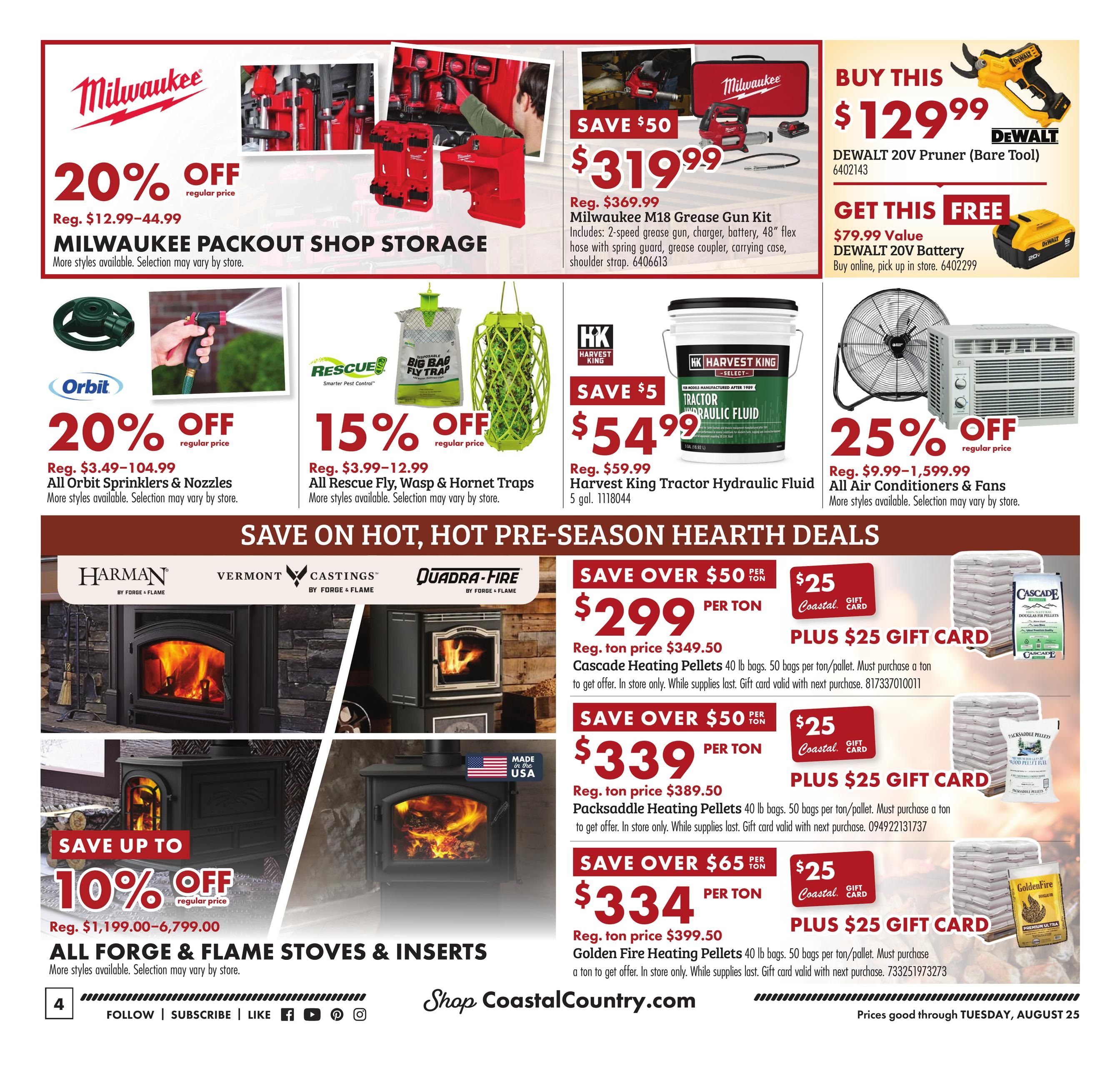 Coastal Farm (CA, OR, WA) Summer Harvest Savings Weekly Ad August 5 - 25, 2026