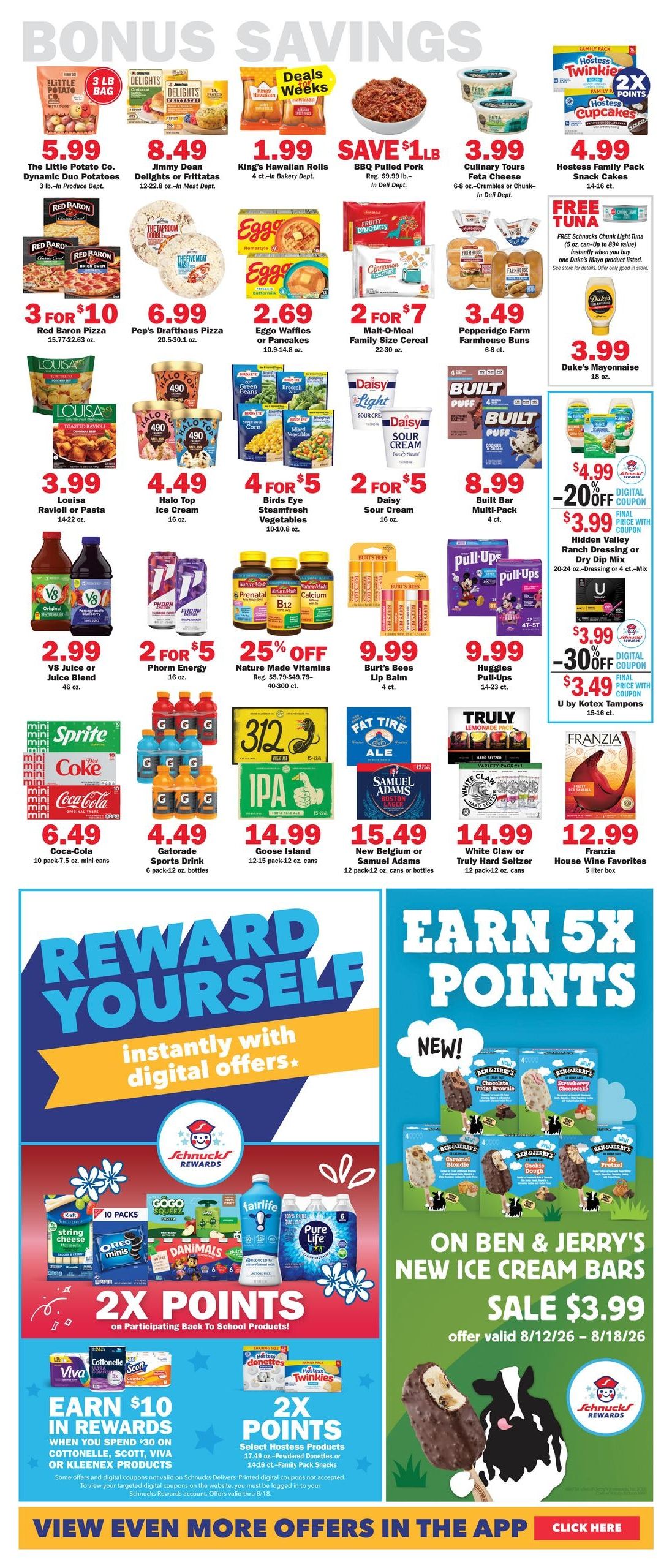 Schnucks (Peoria–Peoria Heights Area, IL) Weekly Print Weekly Ad August 12 - 18, 2026