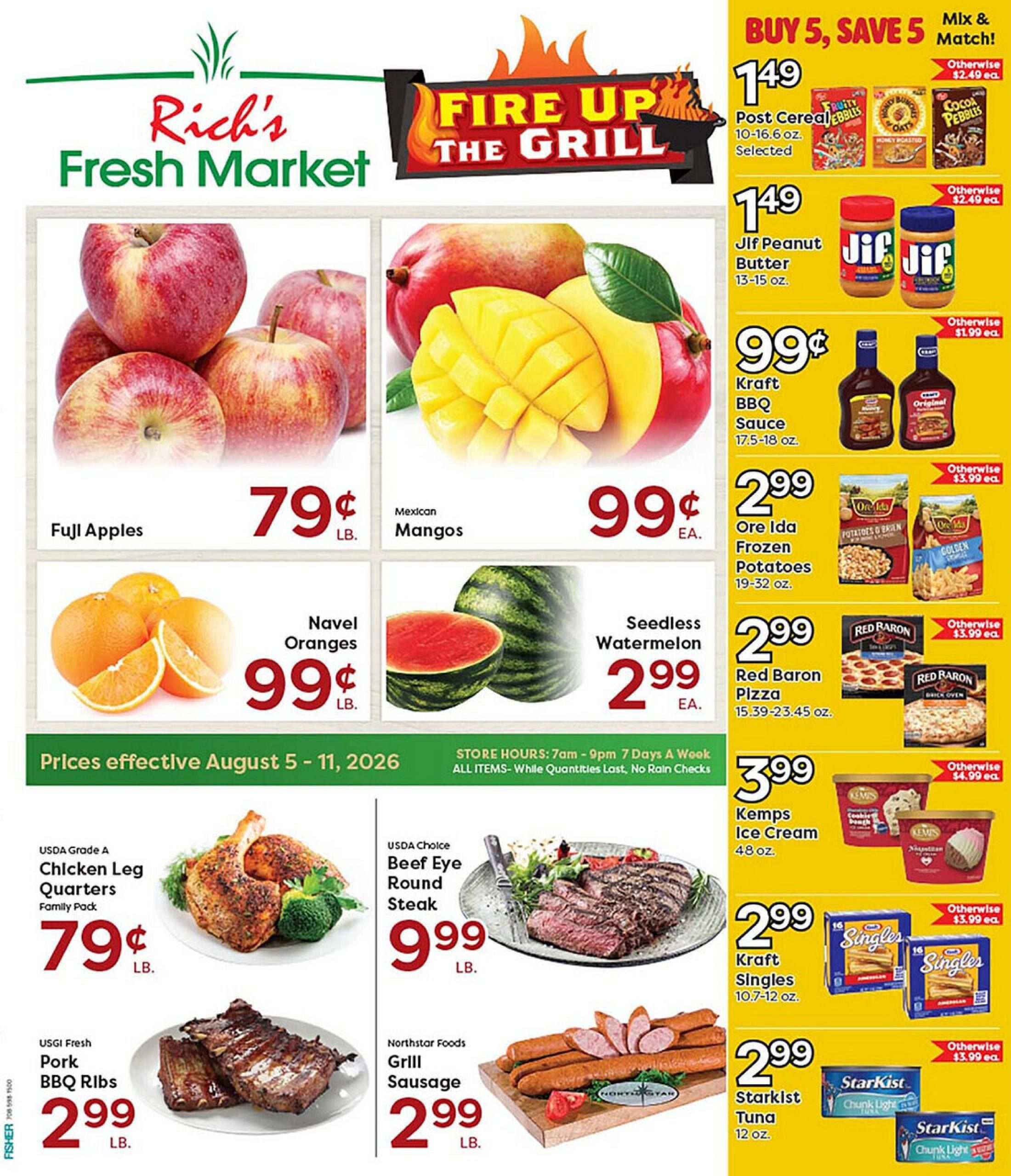 Rich's Fresh Market (Chicago–Lincolnwood Area, IL) Weekly Ad August 5 - 11, 2026