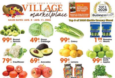 Village Market Place Weekly Ad August 5 - 11, 2026