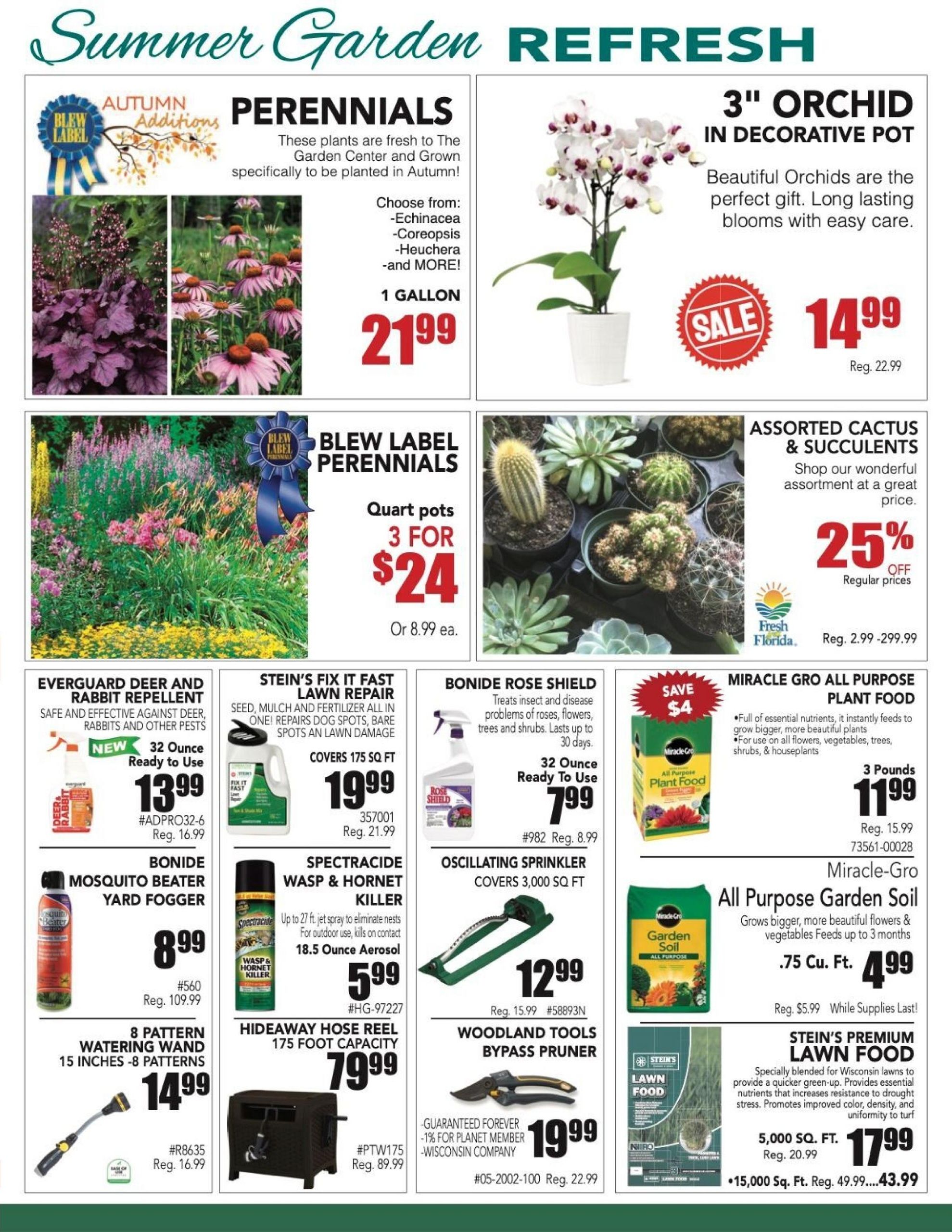 Stein's Garden and Home (Milwaukee–Green Bay Area, WI) Weekly Ad August 5 - 11, 2026