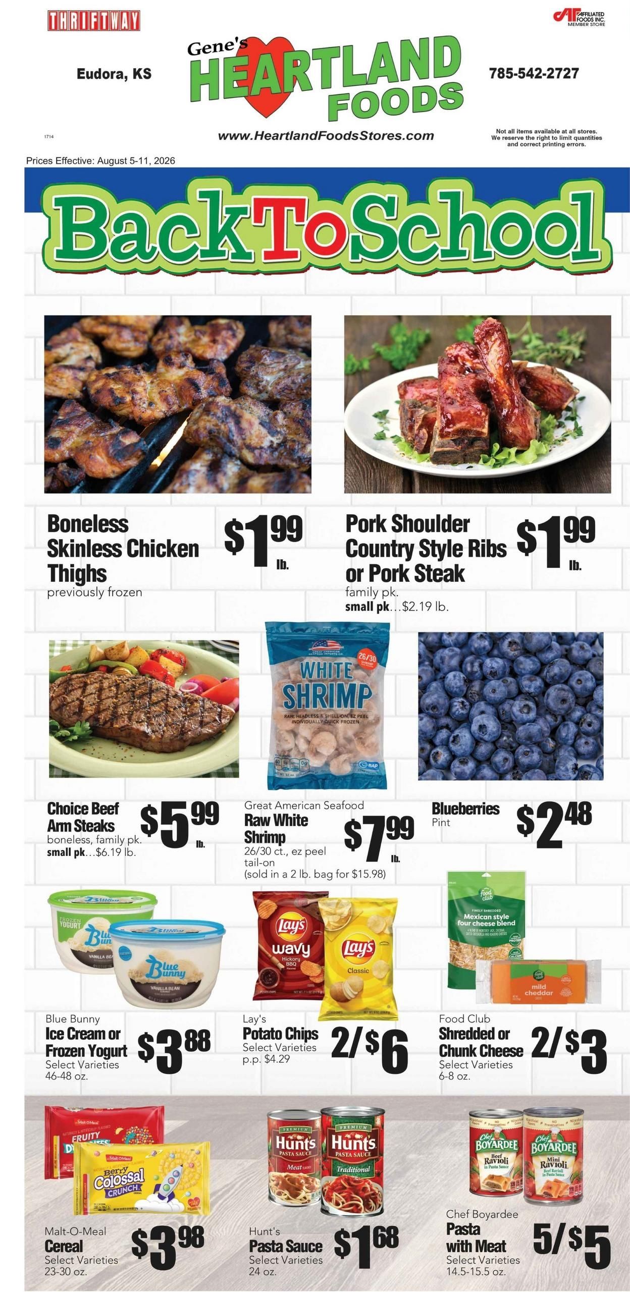 Gene's Heartland Foods USA Weekly Ad August 5 - 11, 2026