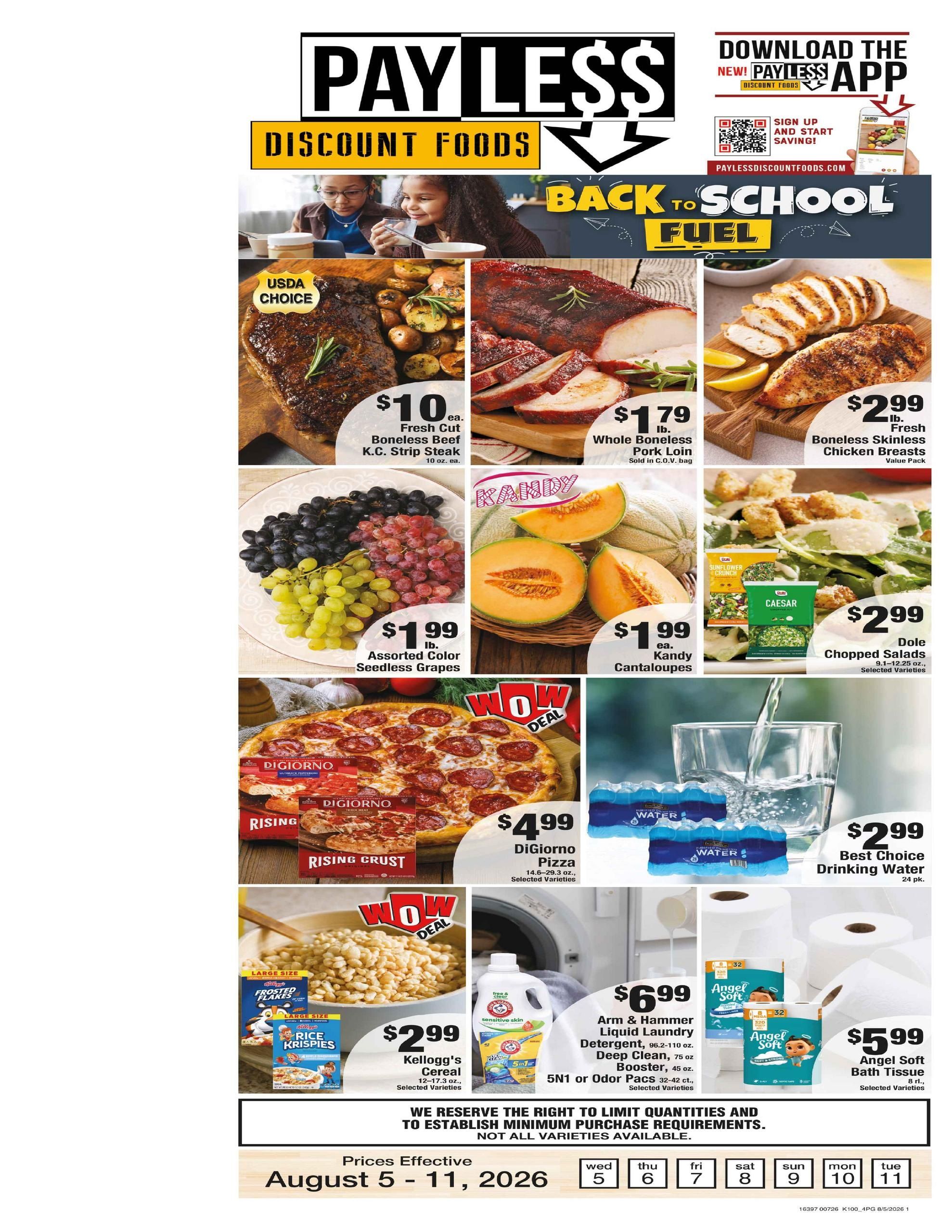 Payless Discount Foods Weekly Ad August 5 - 11, 2026