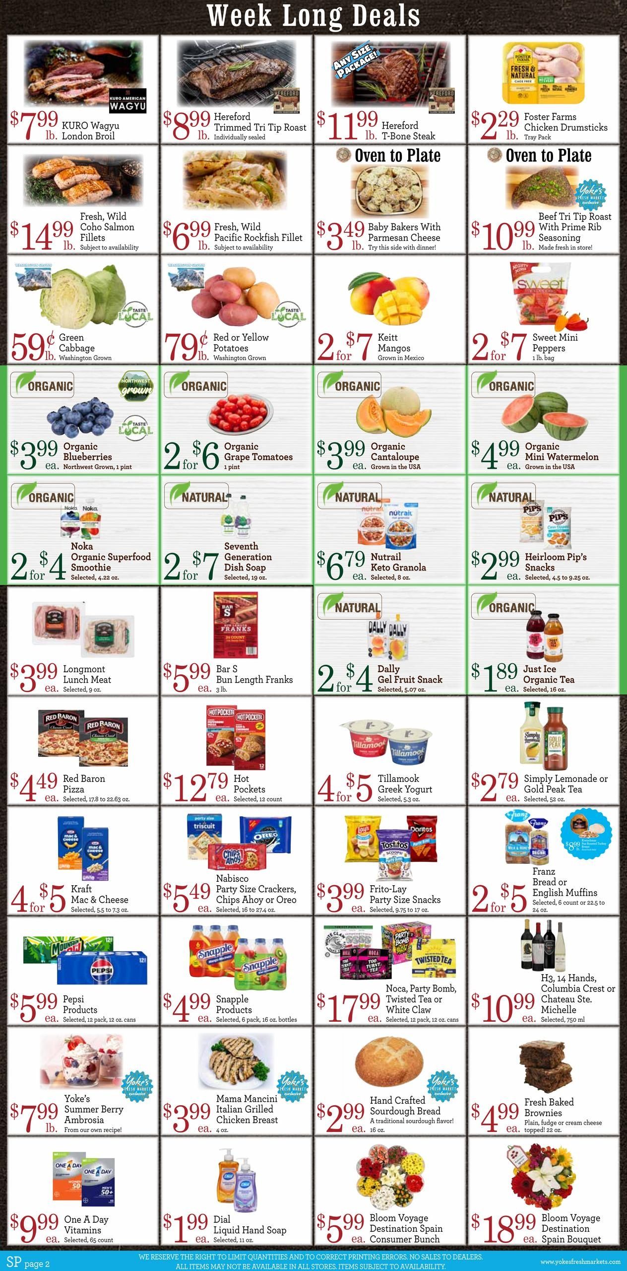 Yoke's Fresh Market (Spokane–Airway Heights Area, WA) Weekly Ad August 5 - 11, 2026