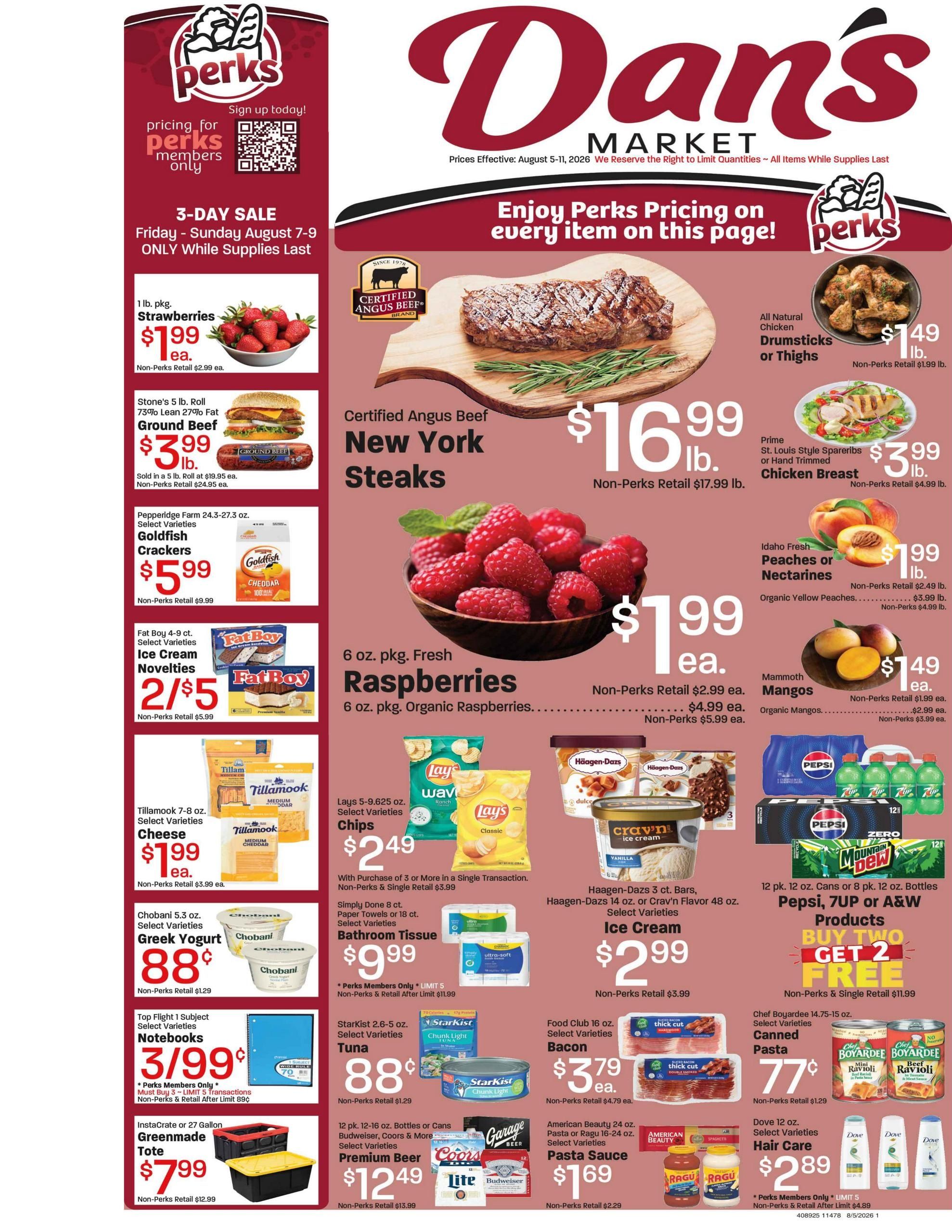 Dan's Fresh Market Weekly Ad August 5 - 11, 2026