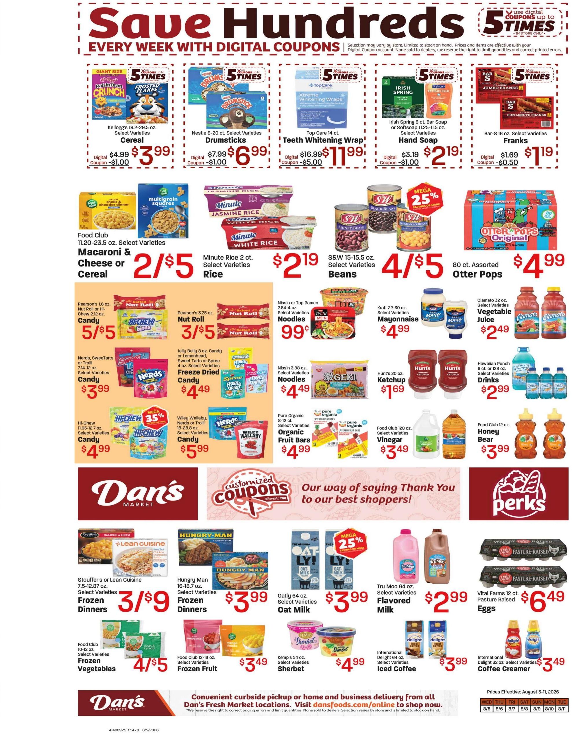 Dan's Fresh Market Weekly Ad August 5 - 11, 2026