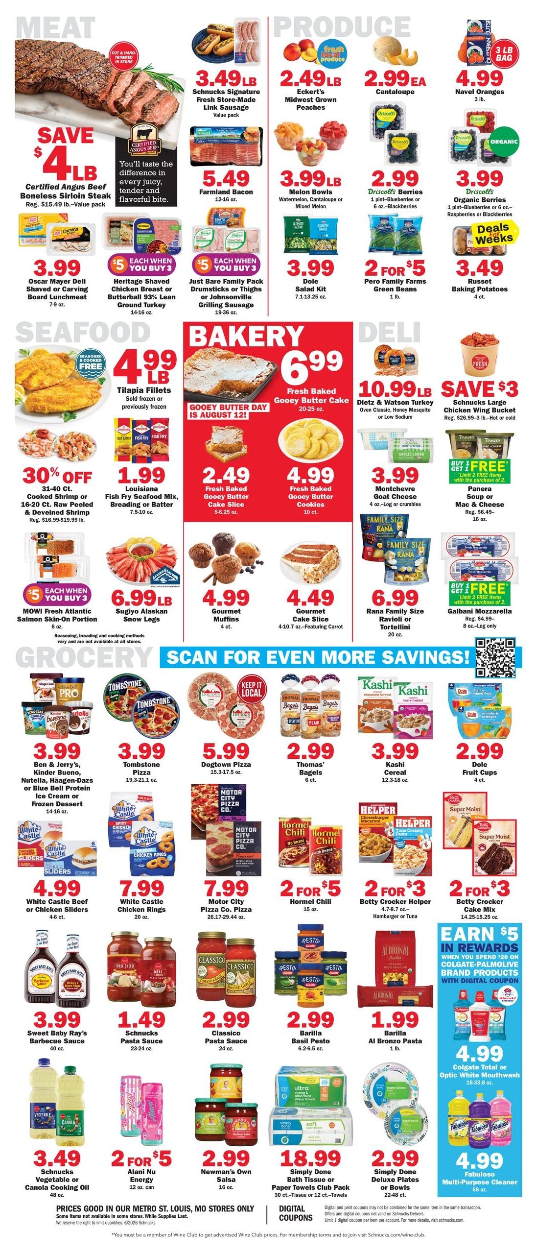 Schnucks (St. Louis–Lovejoy Area, IL–MO) Weekly Print Weekly Ad August 12 - 18, 2026