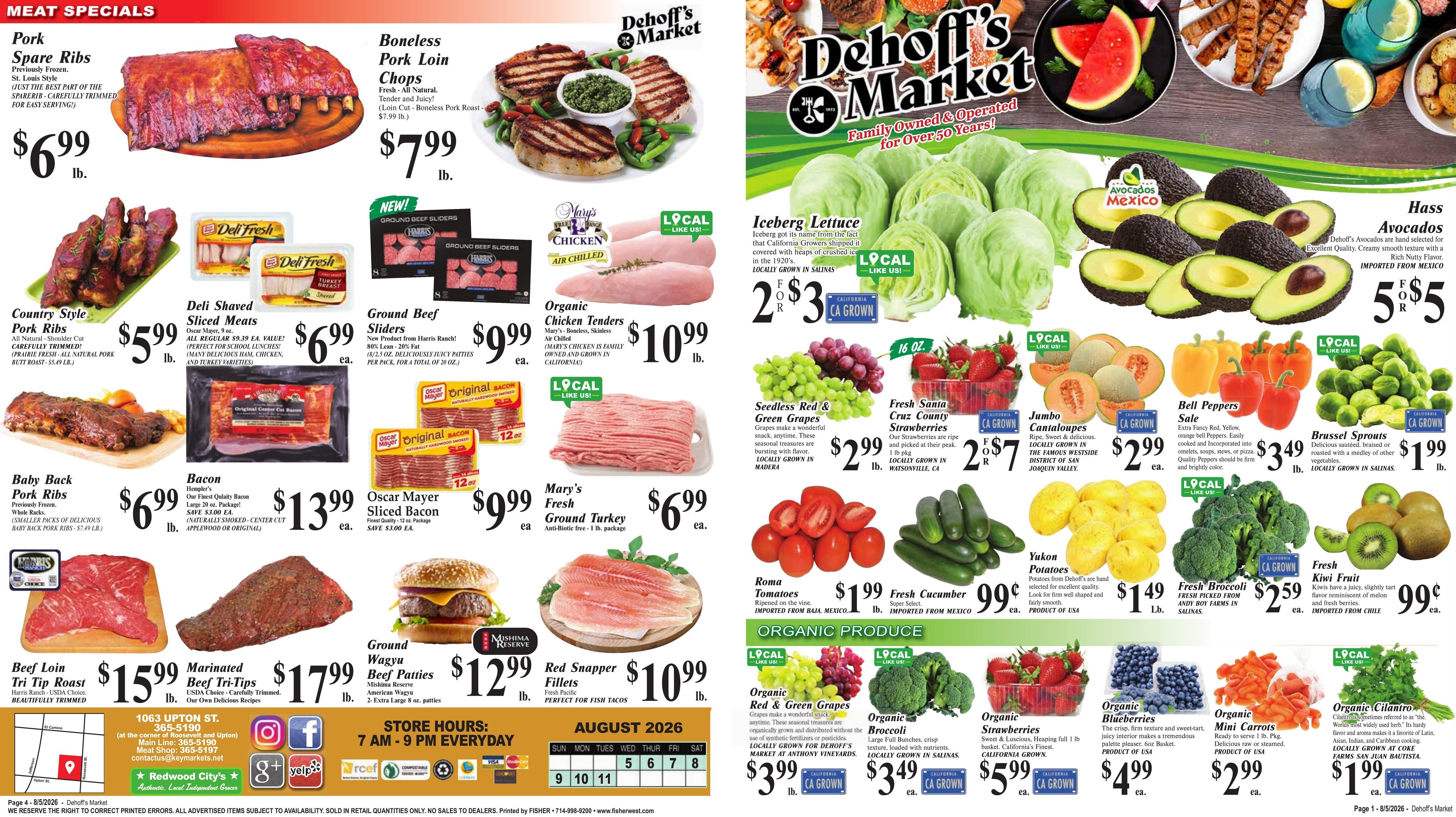 Dehoff's Key Markets Weekly Ad August 5 - 11, 2026