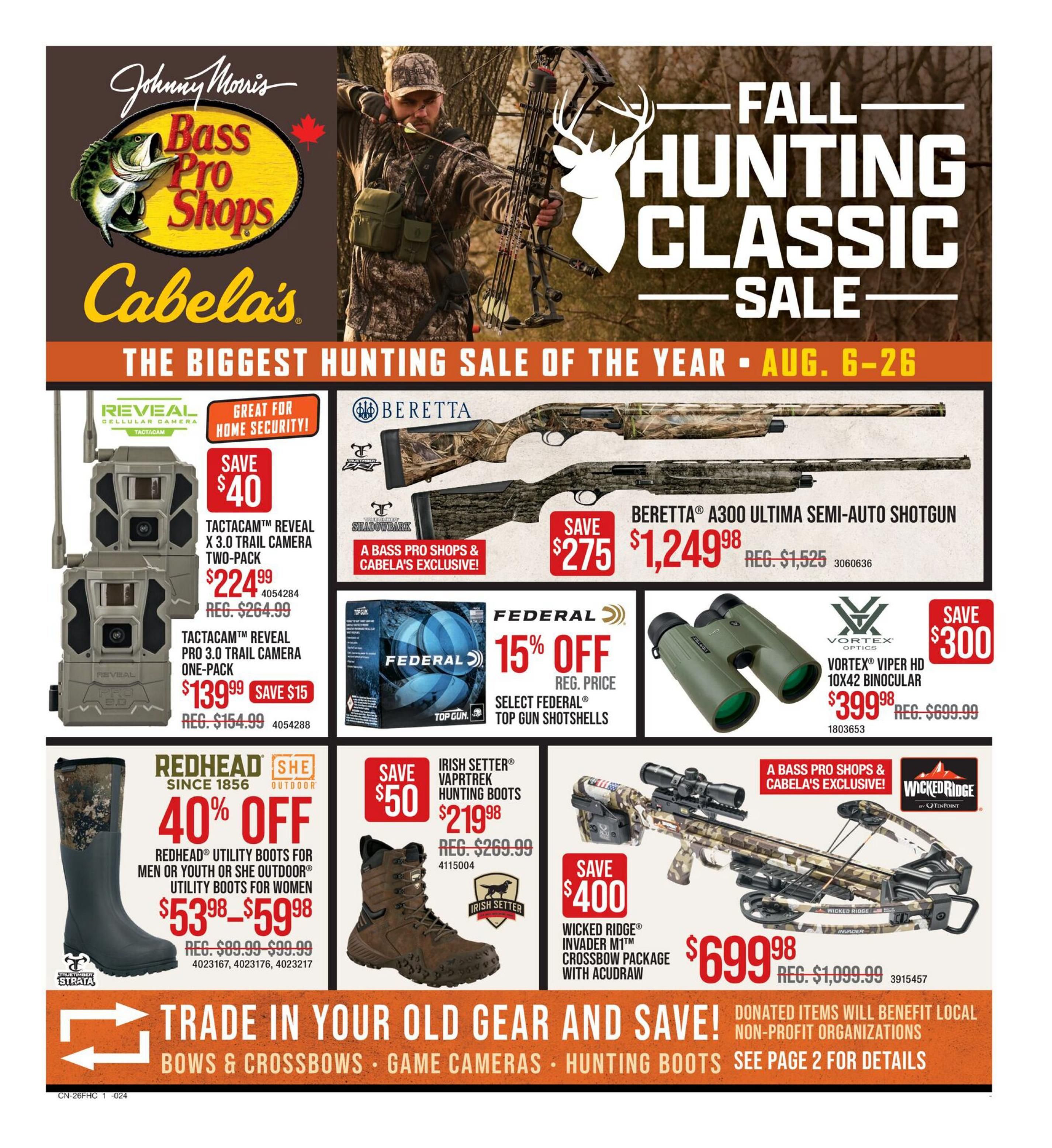 Bass Pro Shops Flyer August 6 to 26