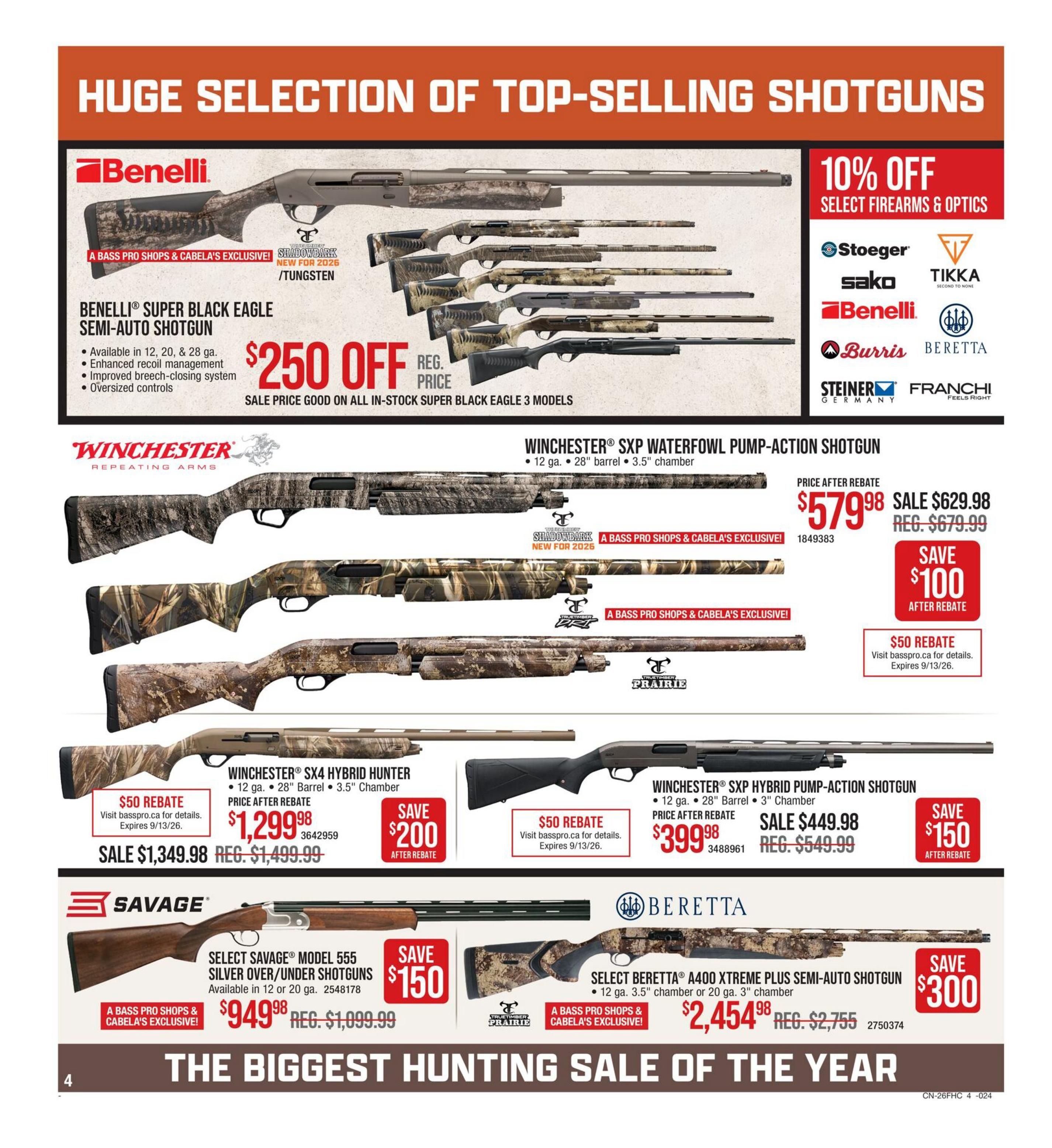 Bass Pro Shops Flyer August 6 to 26